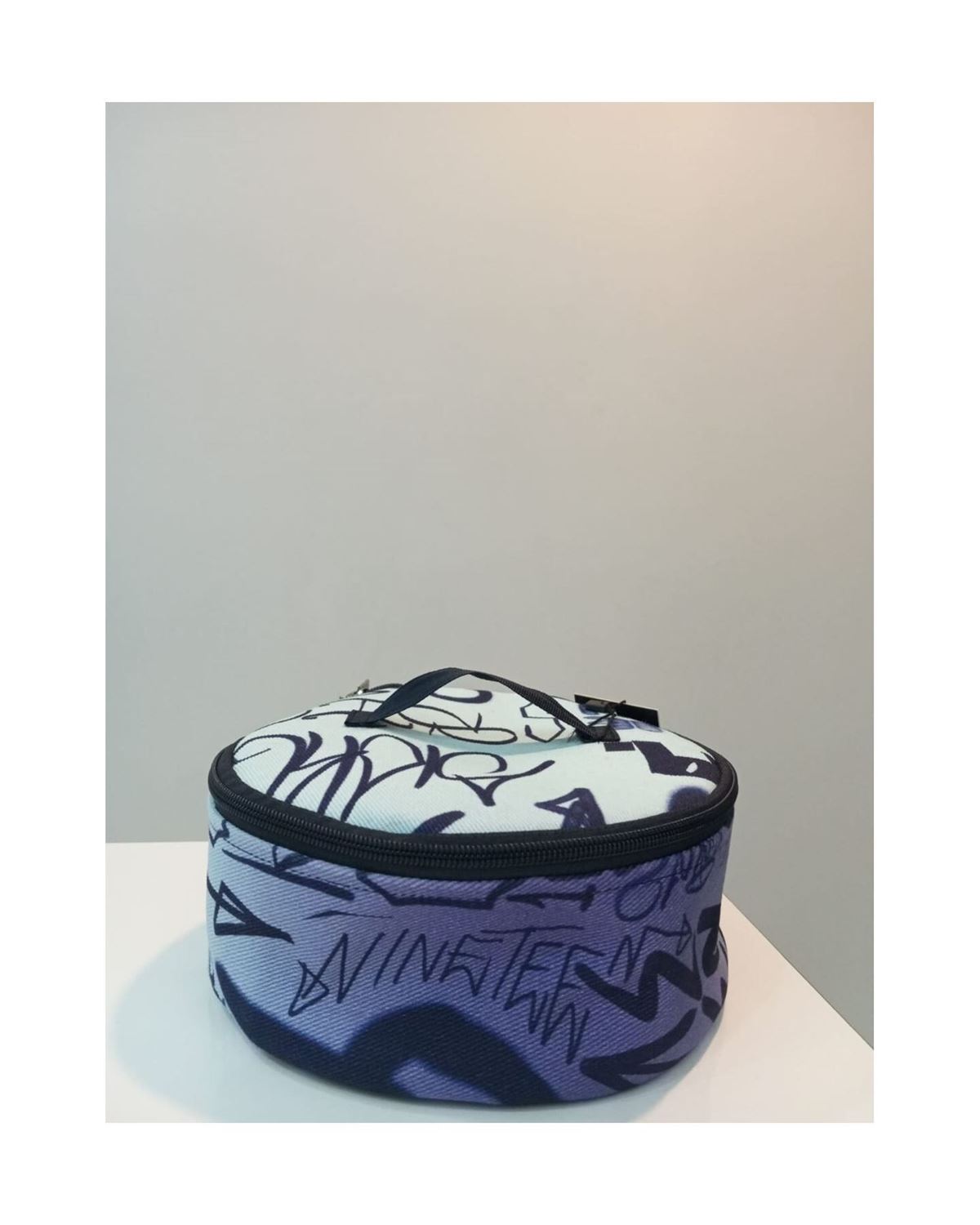 Tekli Büyük Boy Makyaj Çantası Mor-1161