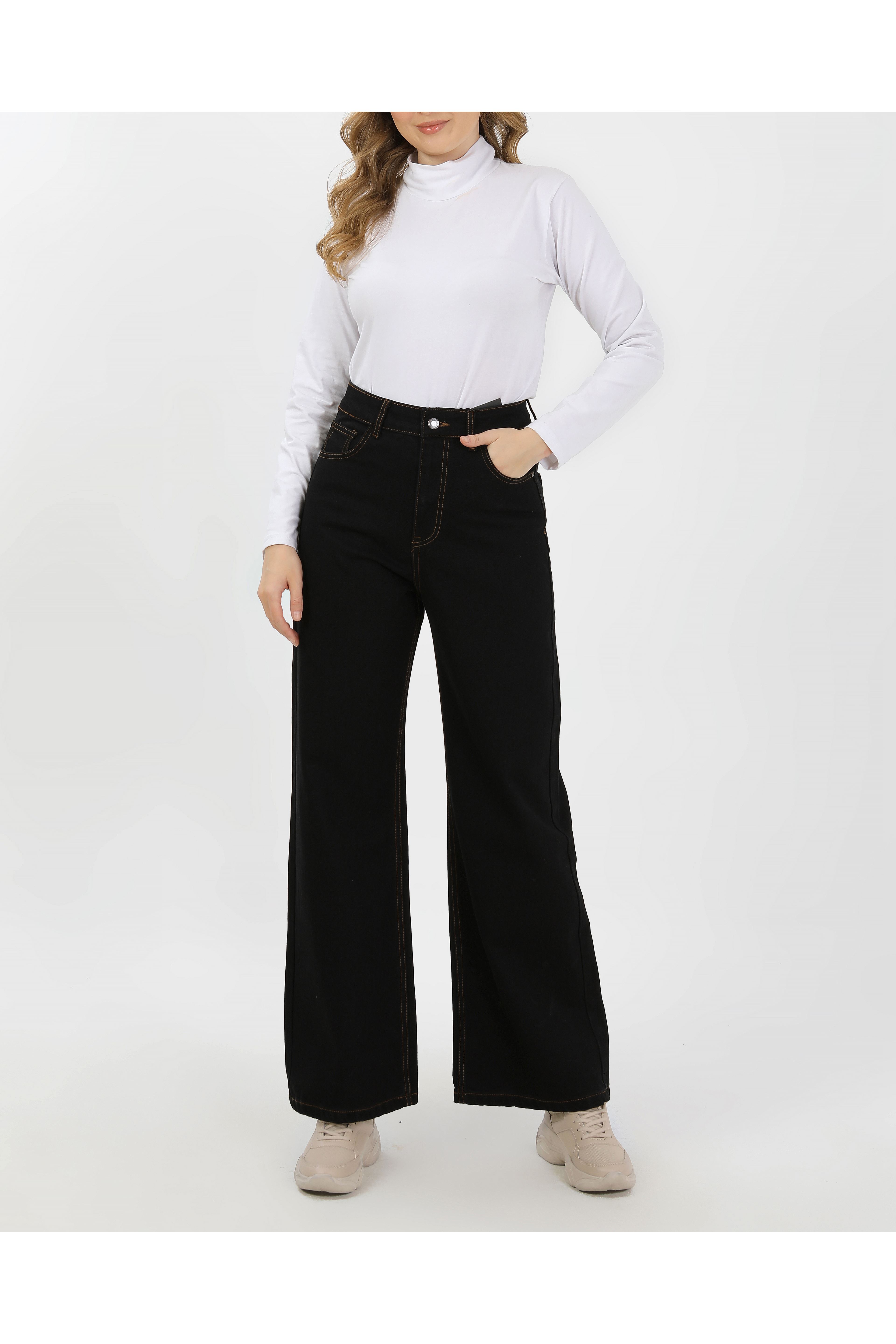 BÜYÜK BEDEN KADIN PANTOLON- SİYAH