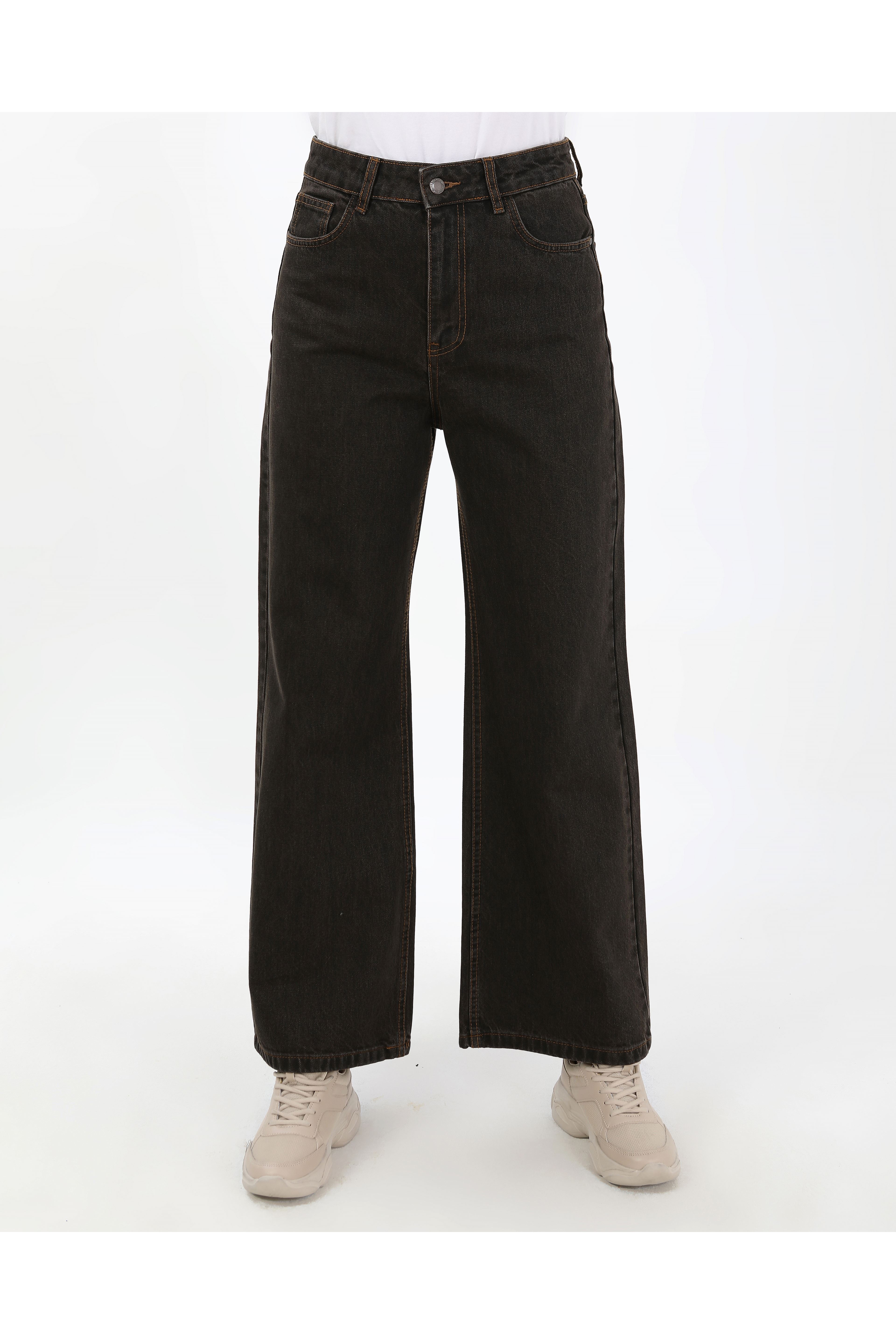 BÜYÜK BEDEN KADIN PANTOLON- KAHVE