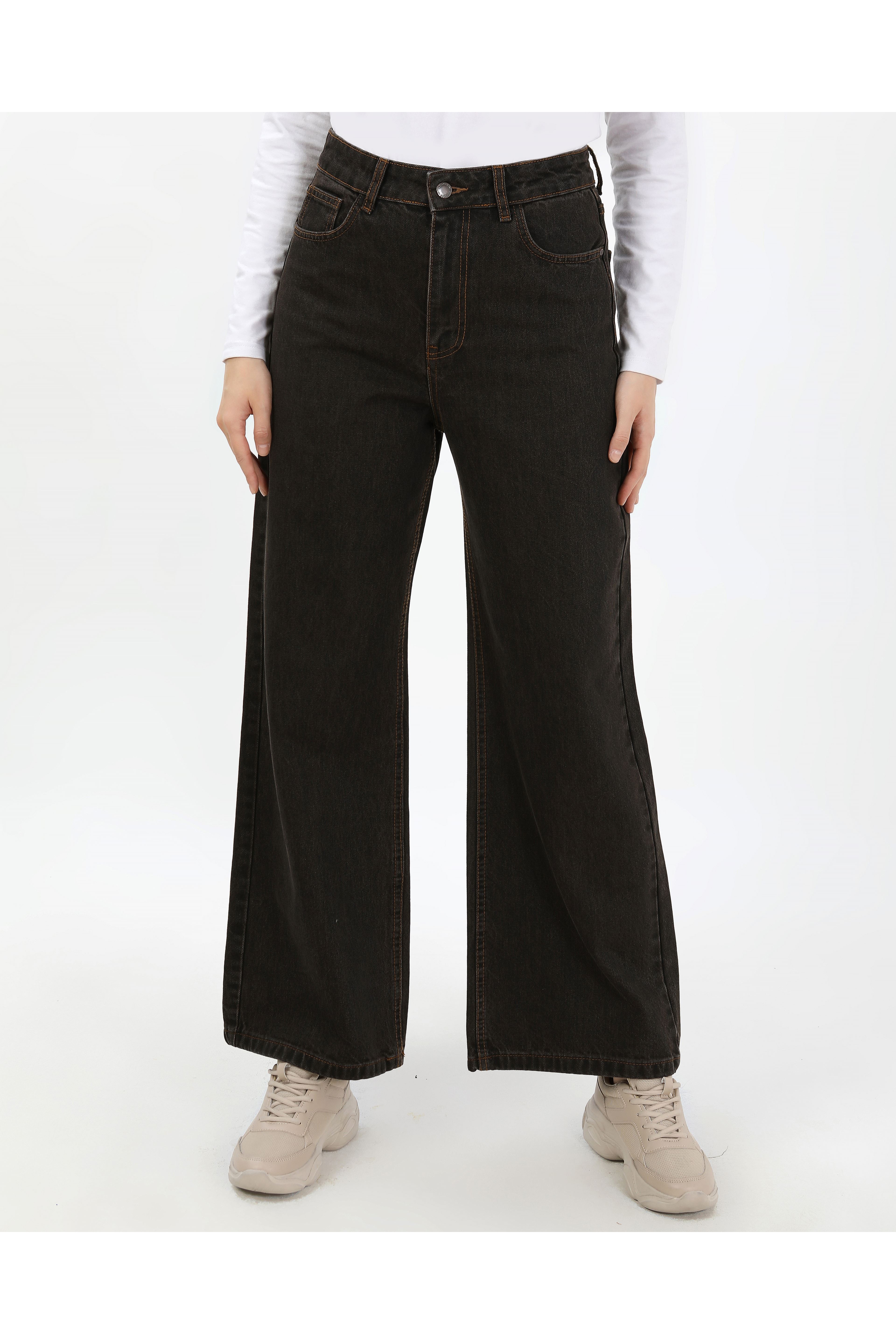 BÜYÜK BEDEN KADIN PANTOLON- KAHVE