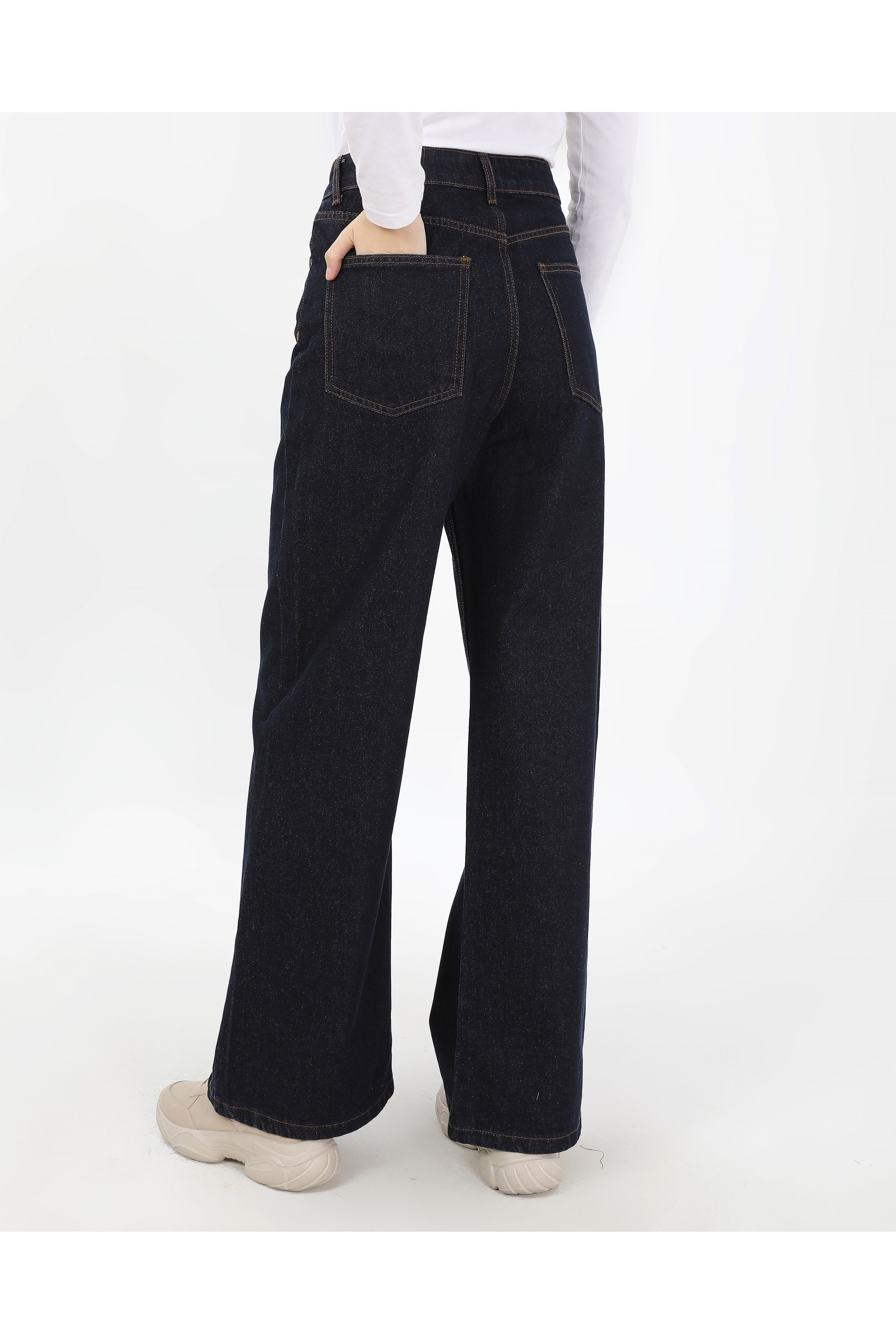 BÜYÜK BEDEN KADIN PANTOLON KOYU LACİVERT