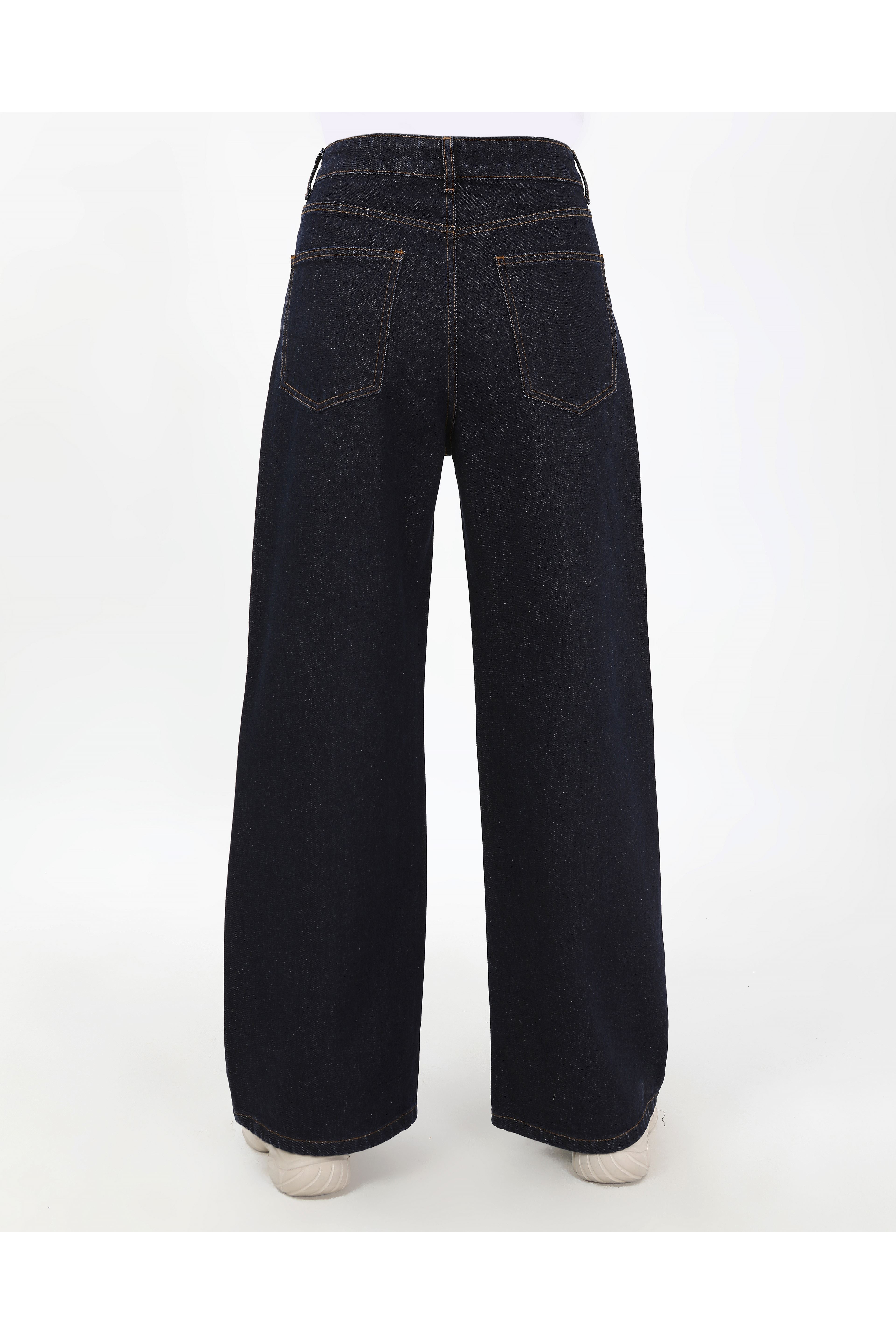 BÜYÜK BEDEN KADIN PANTOLON KOYU LACİVERT