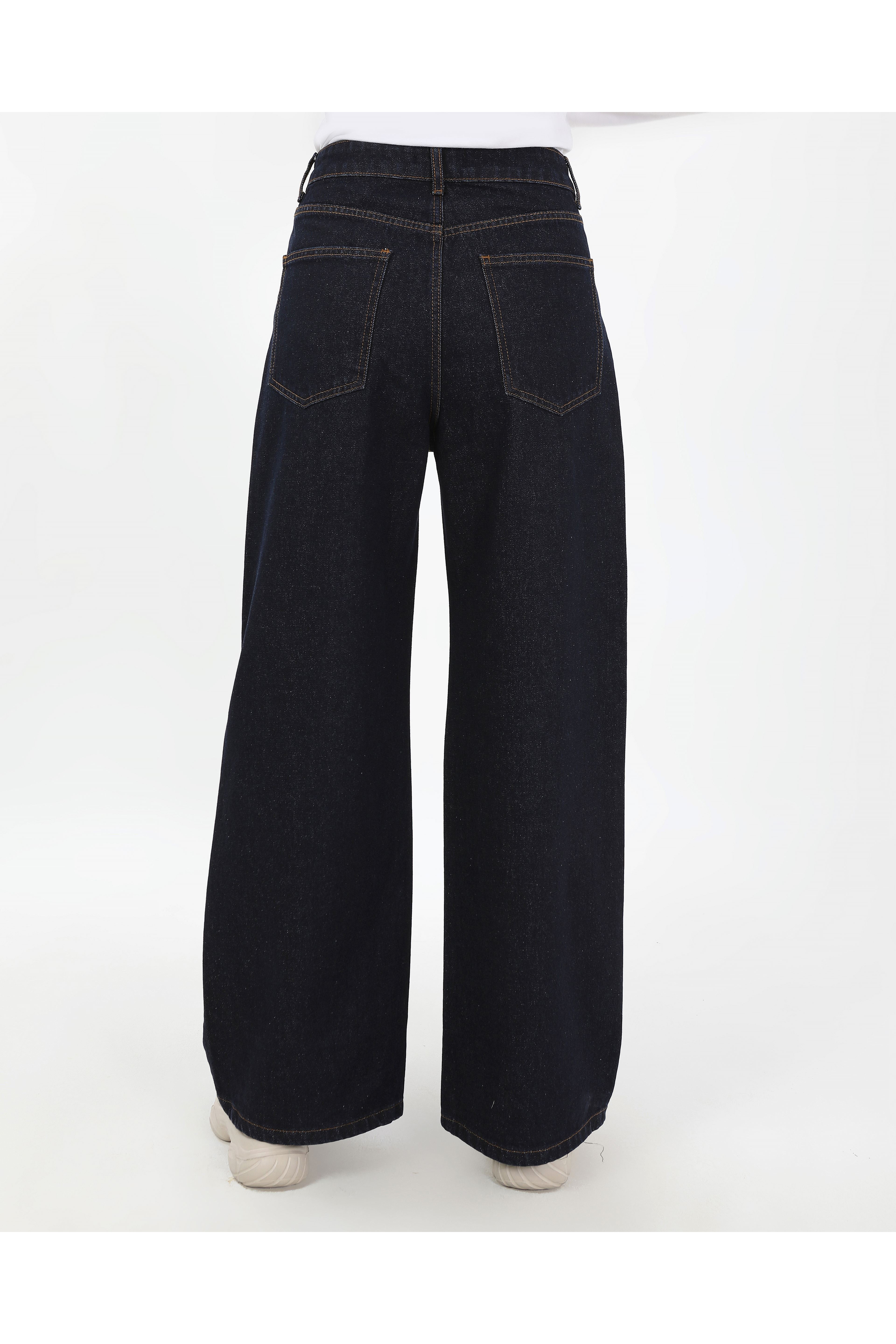 BÜYÜK BEDEN KADIN PANTOLON KOYU LACİVERT