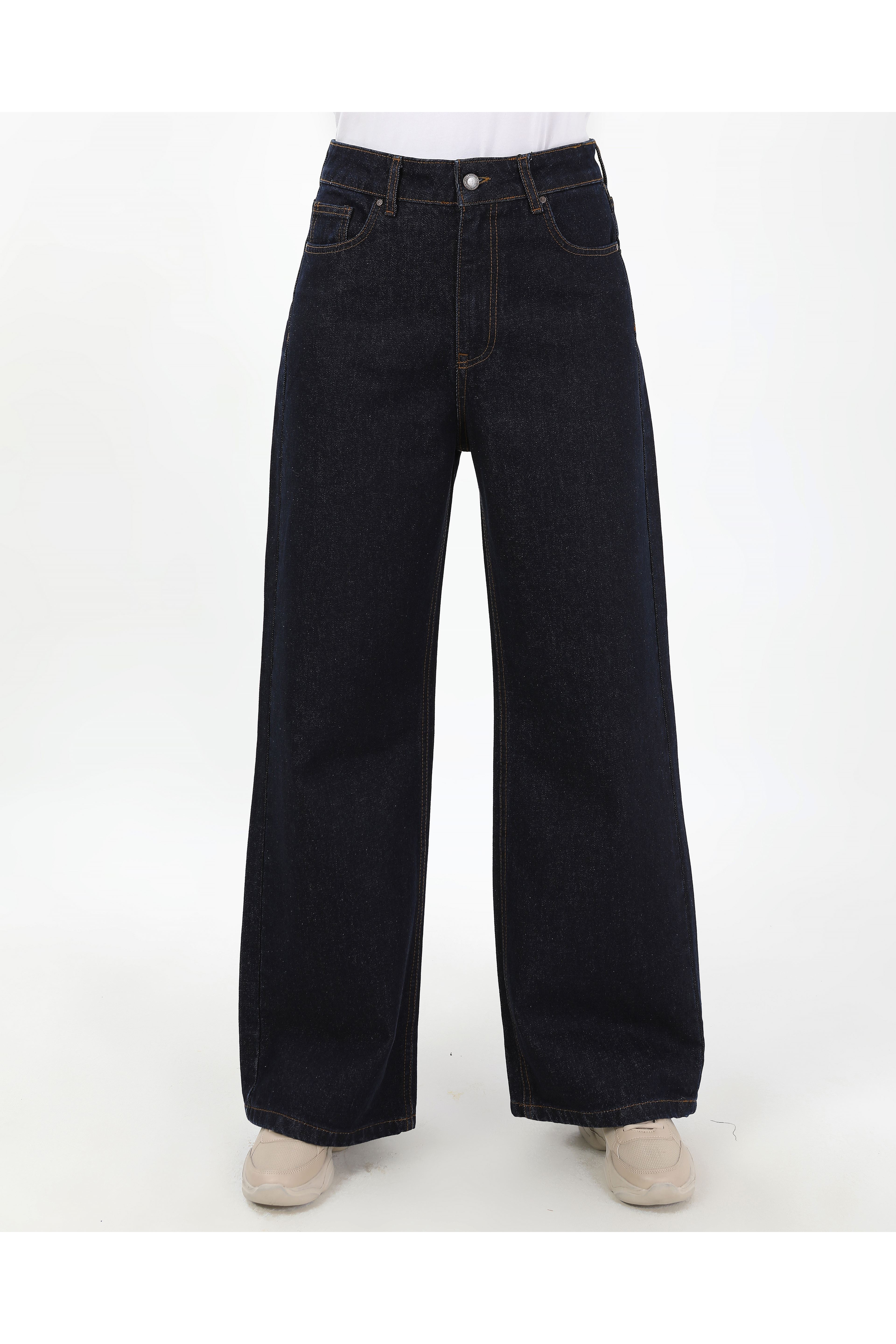 BÜYÜK BEDEN KADIN PANTOLON KOYU LACİVERT