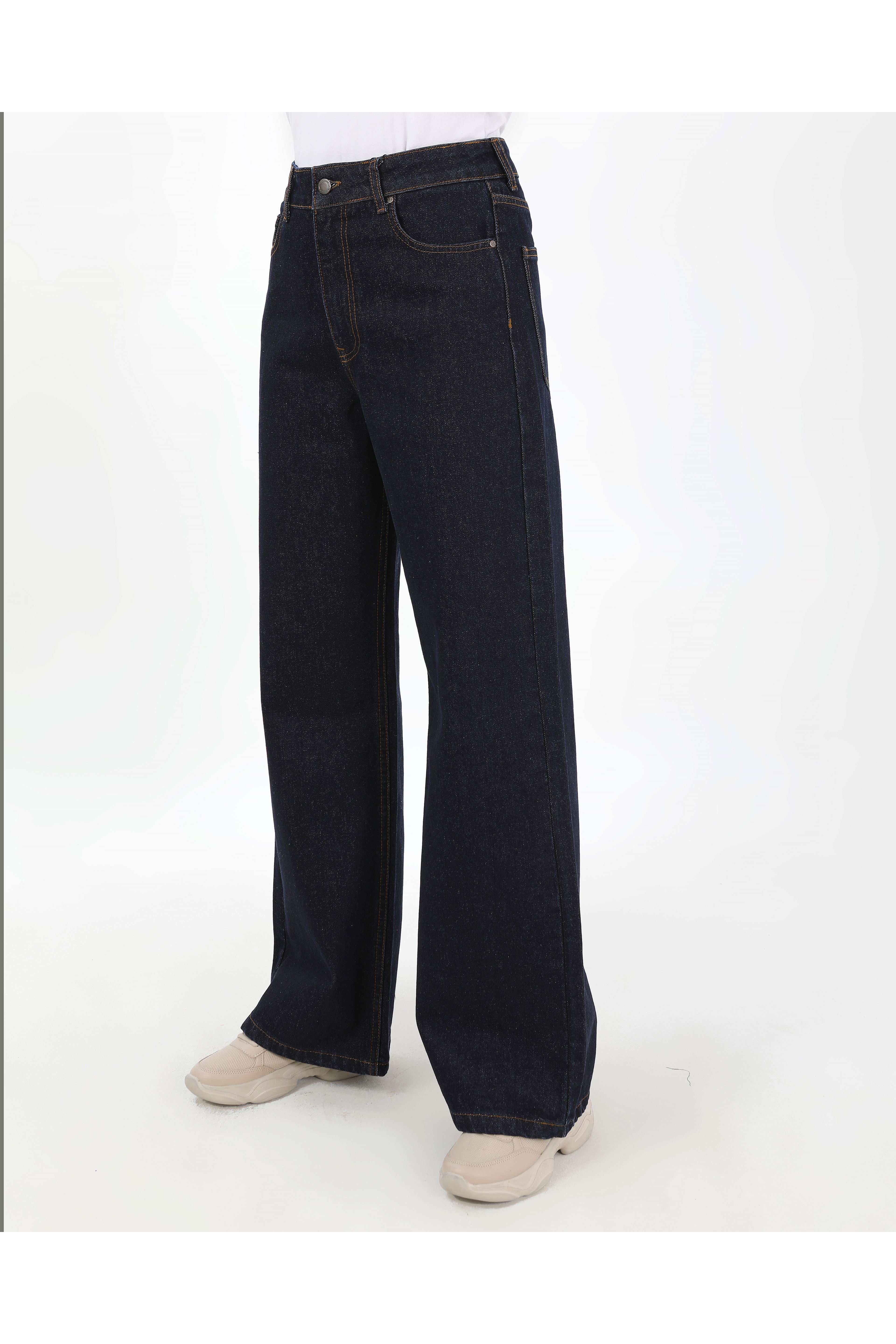 BÜYÜK BEDEN KADIN PANTOLON KOYU LACİVERT