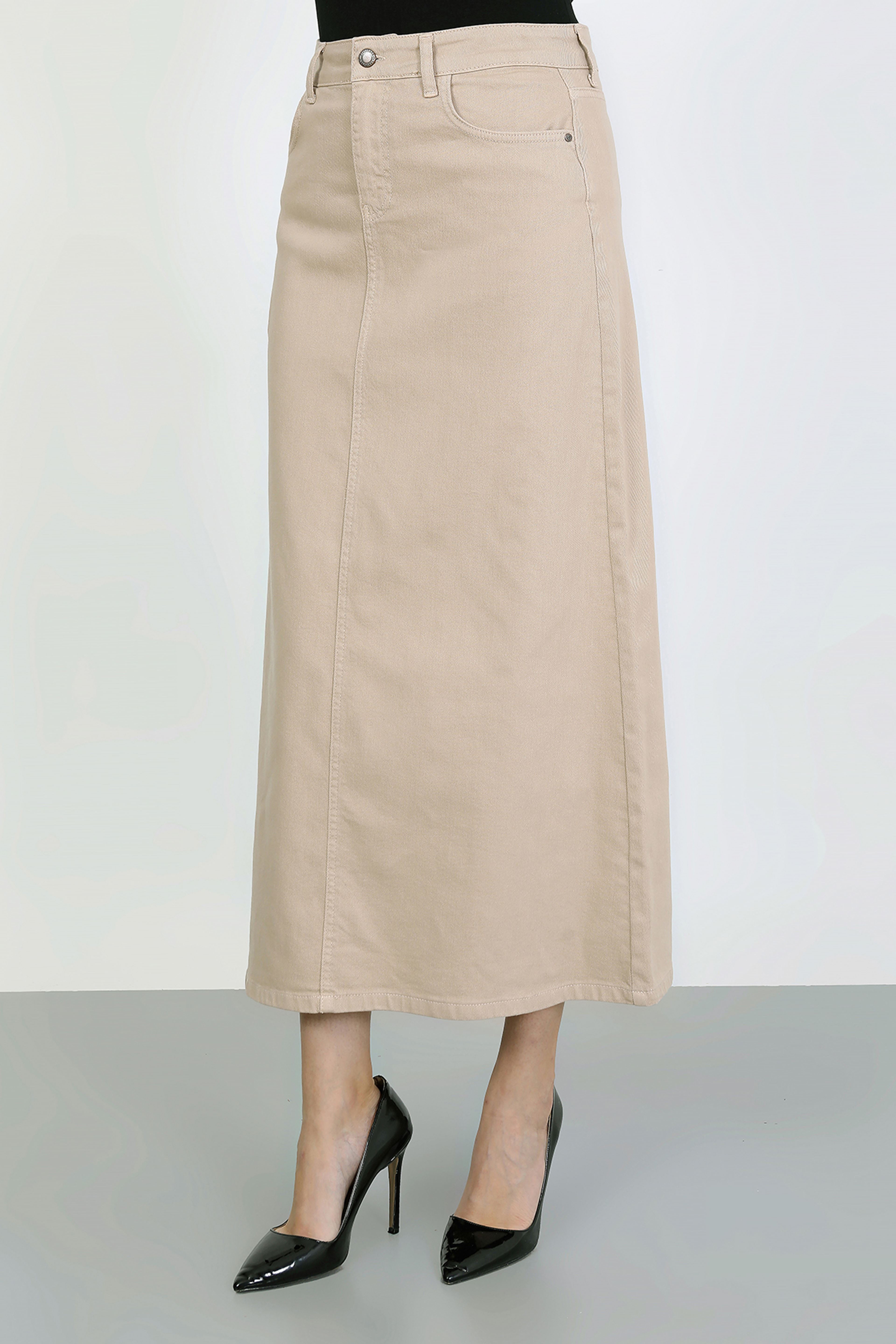 Tesettür Etek Badem