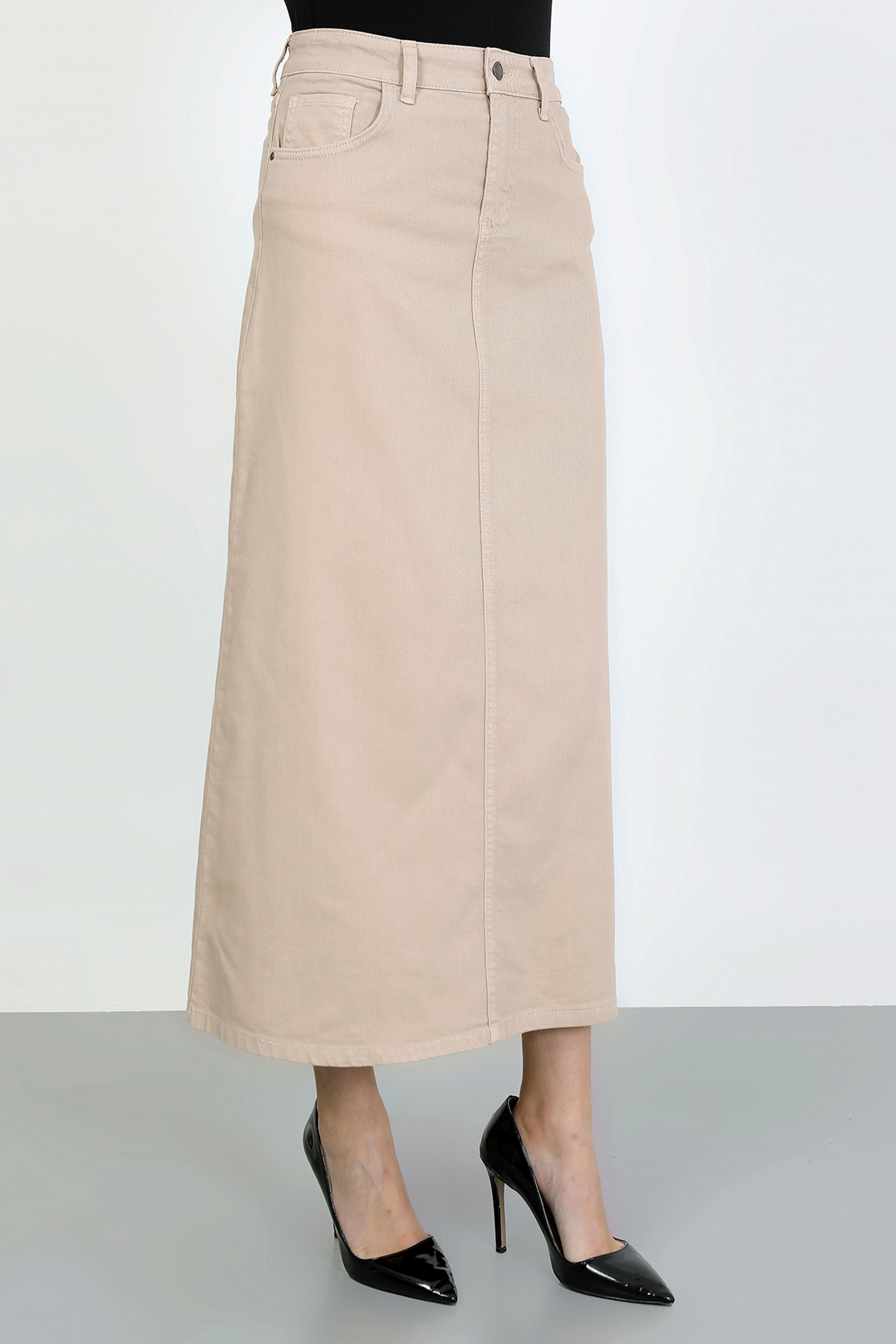 Tesettür Etek Badem