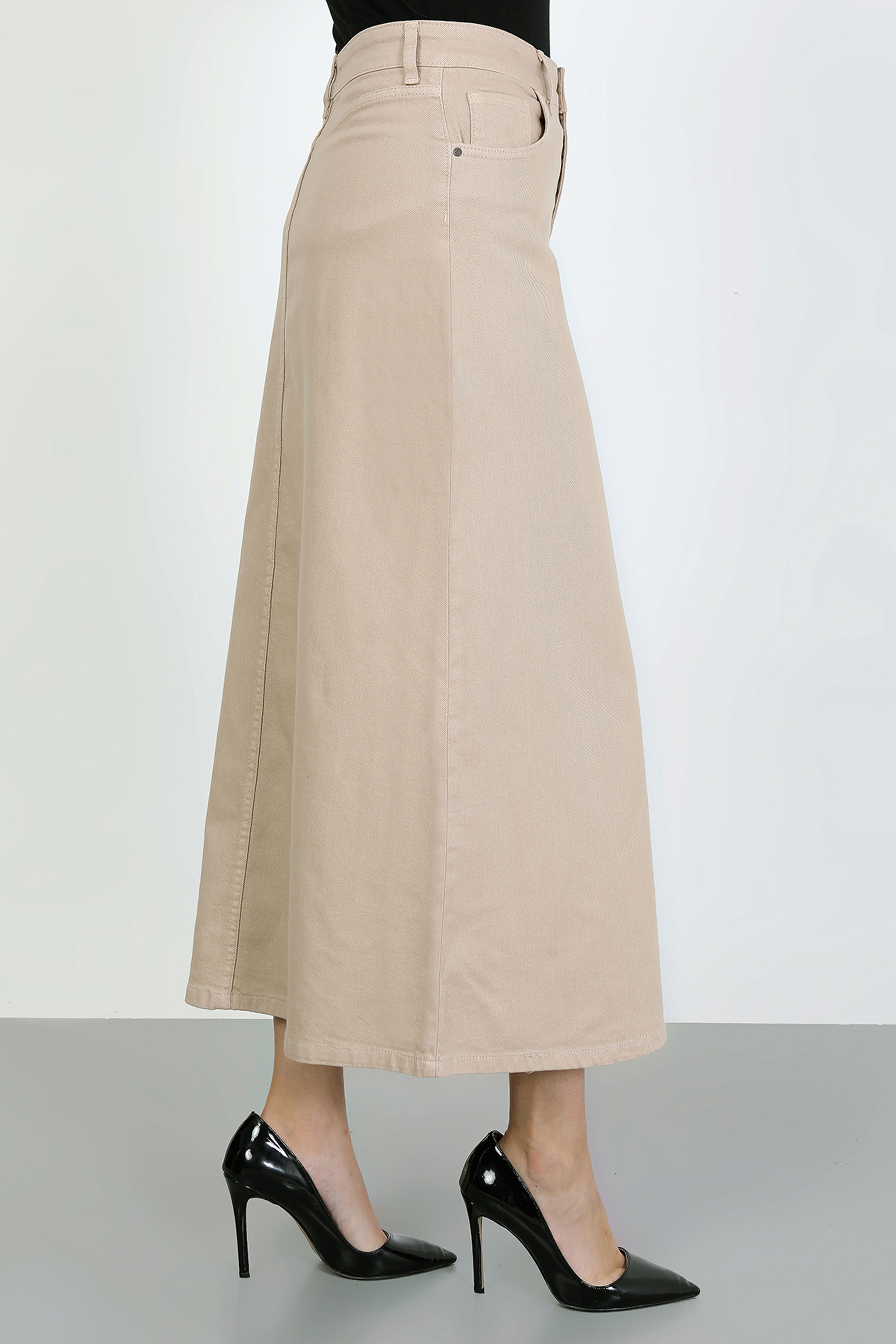 Tesettür Etek Badem