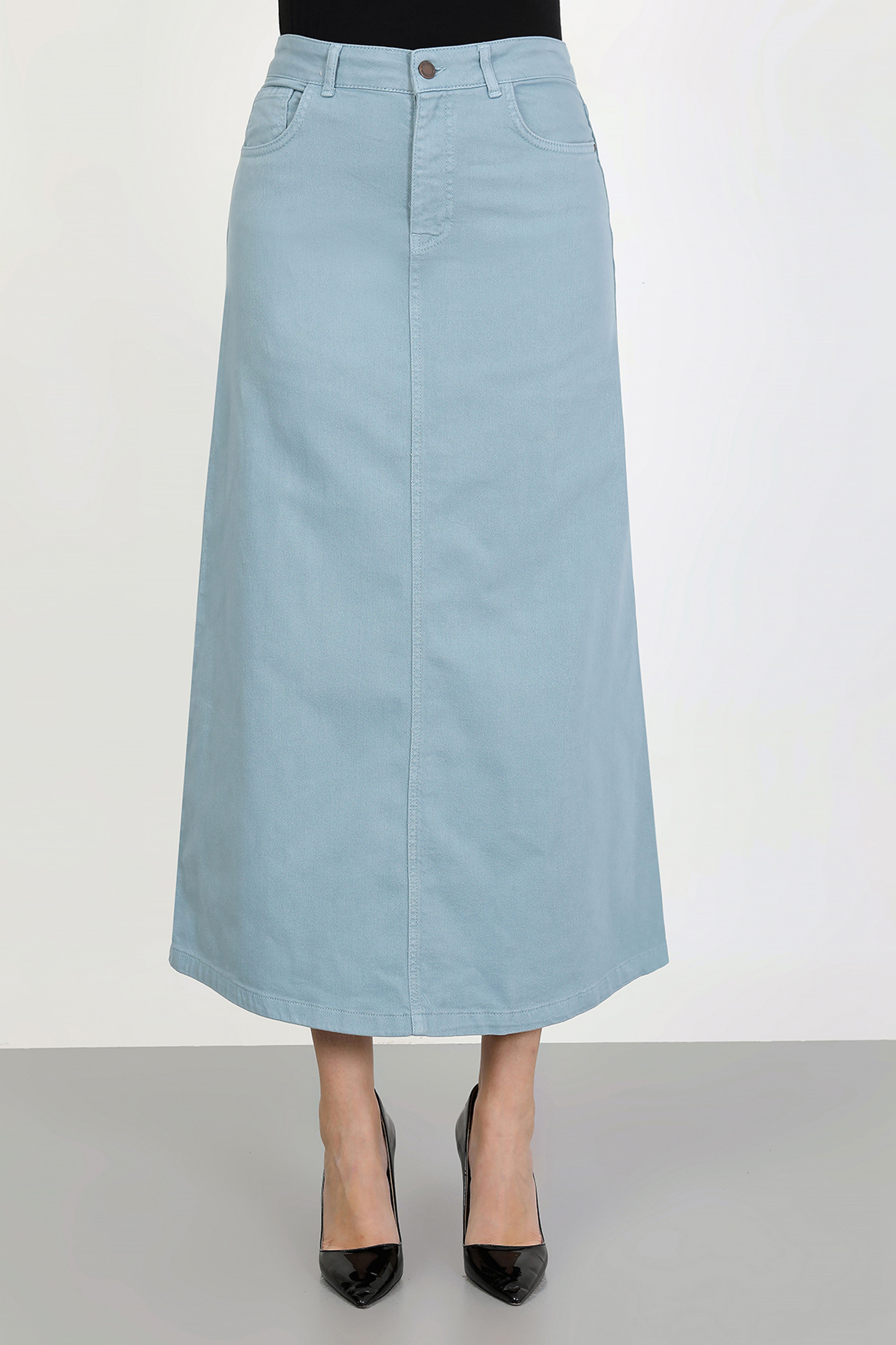 Tesettür Etek Açık Mavi