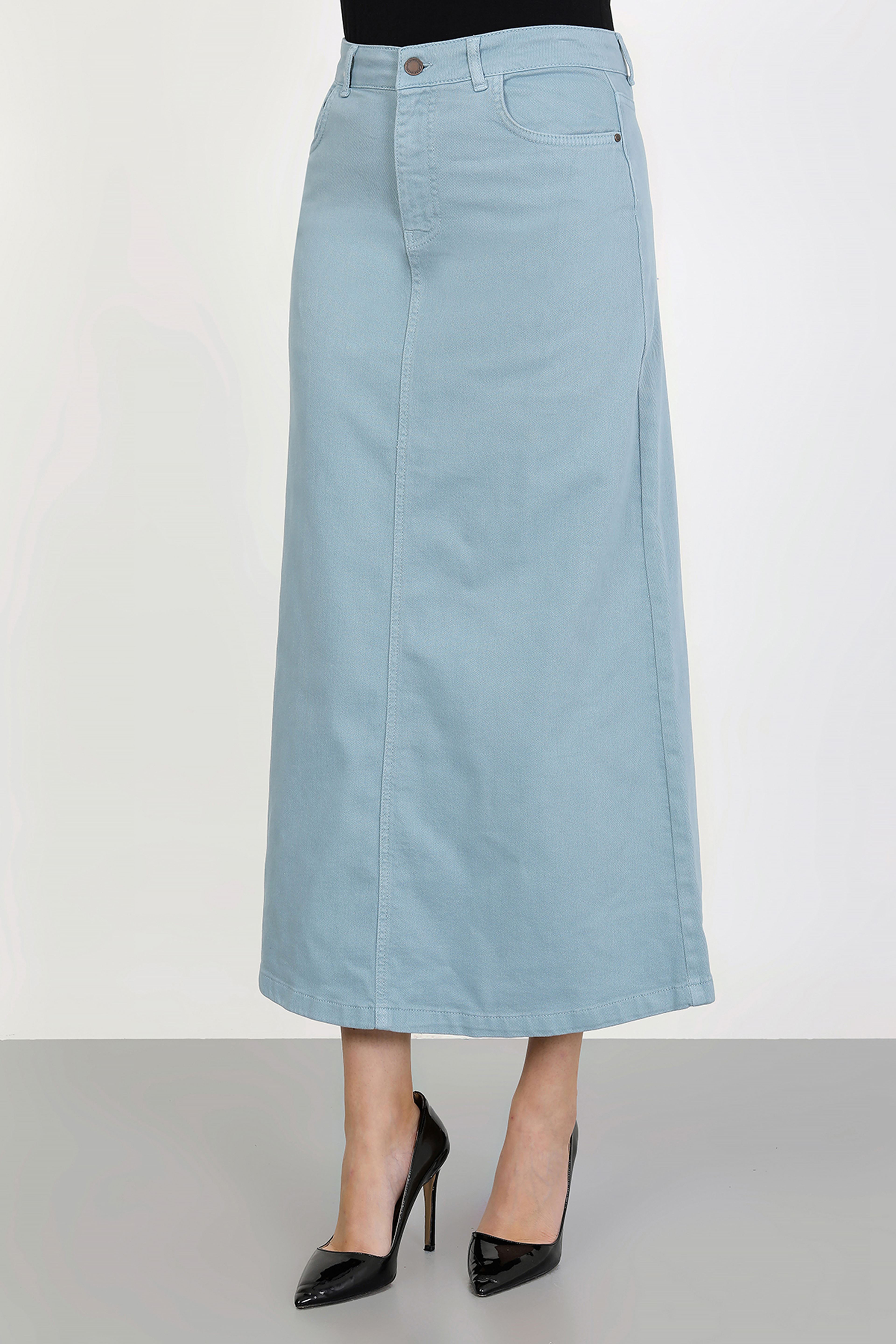 Tesettür Etek Açık Mavi