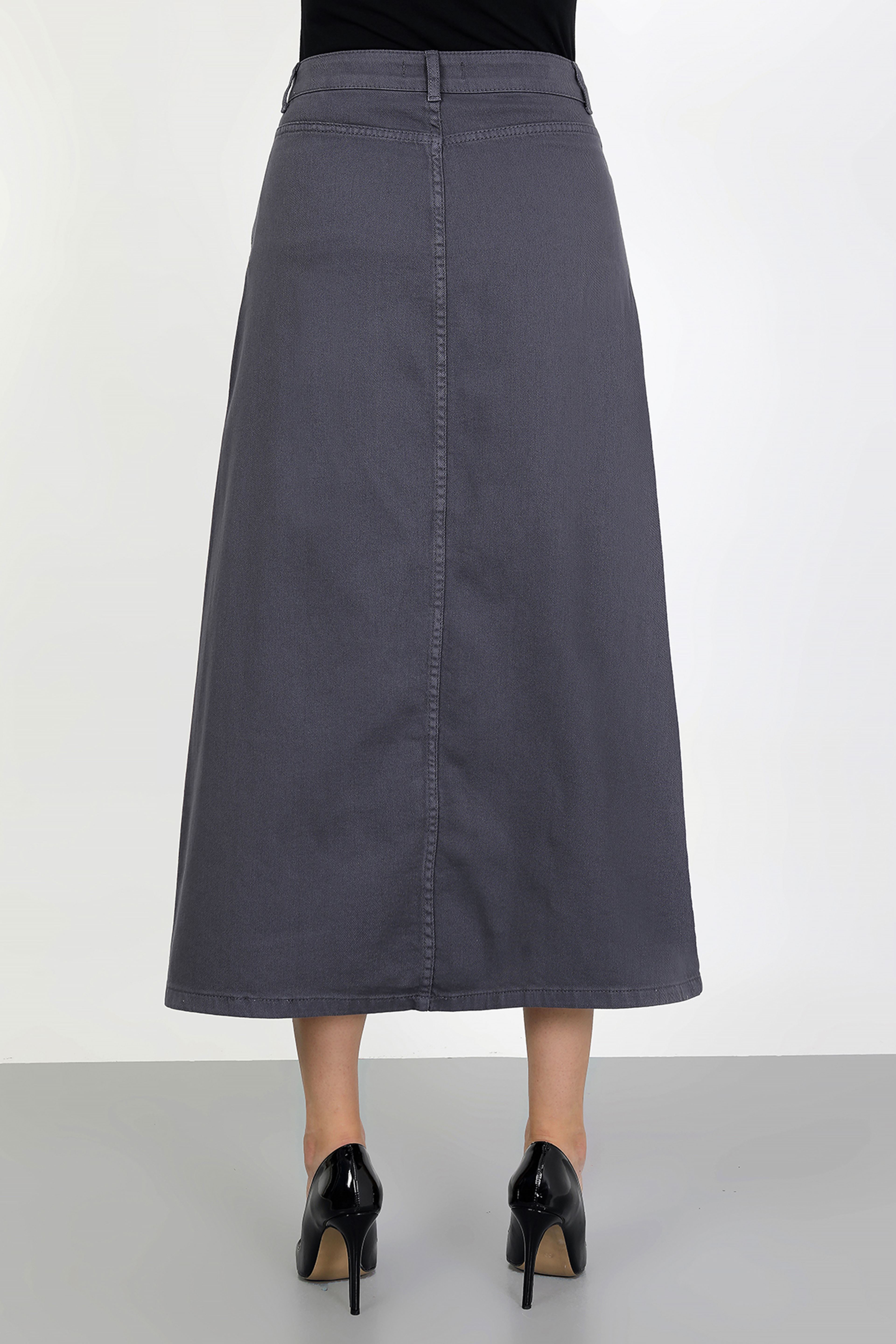 Tesettür Etek Antrasit