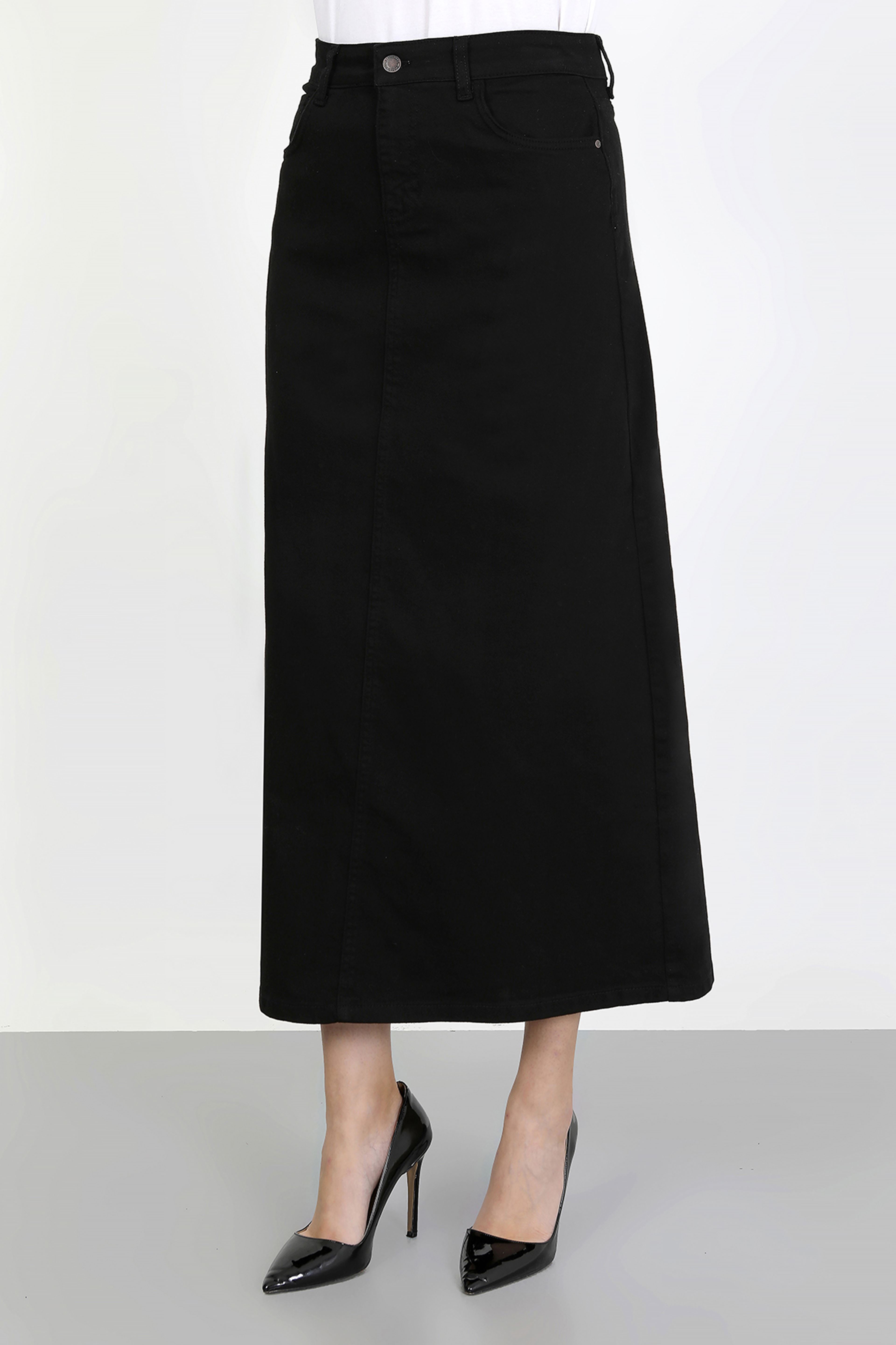 Tesettür Etek Siyah