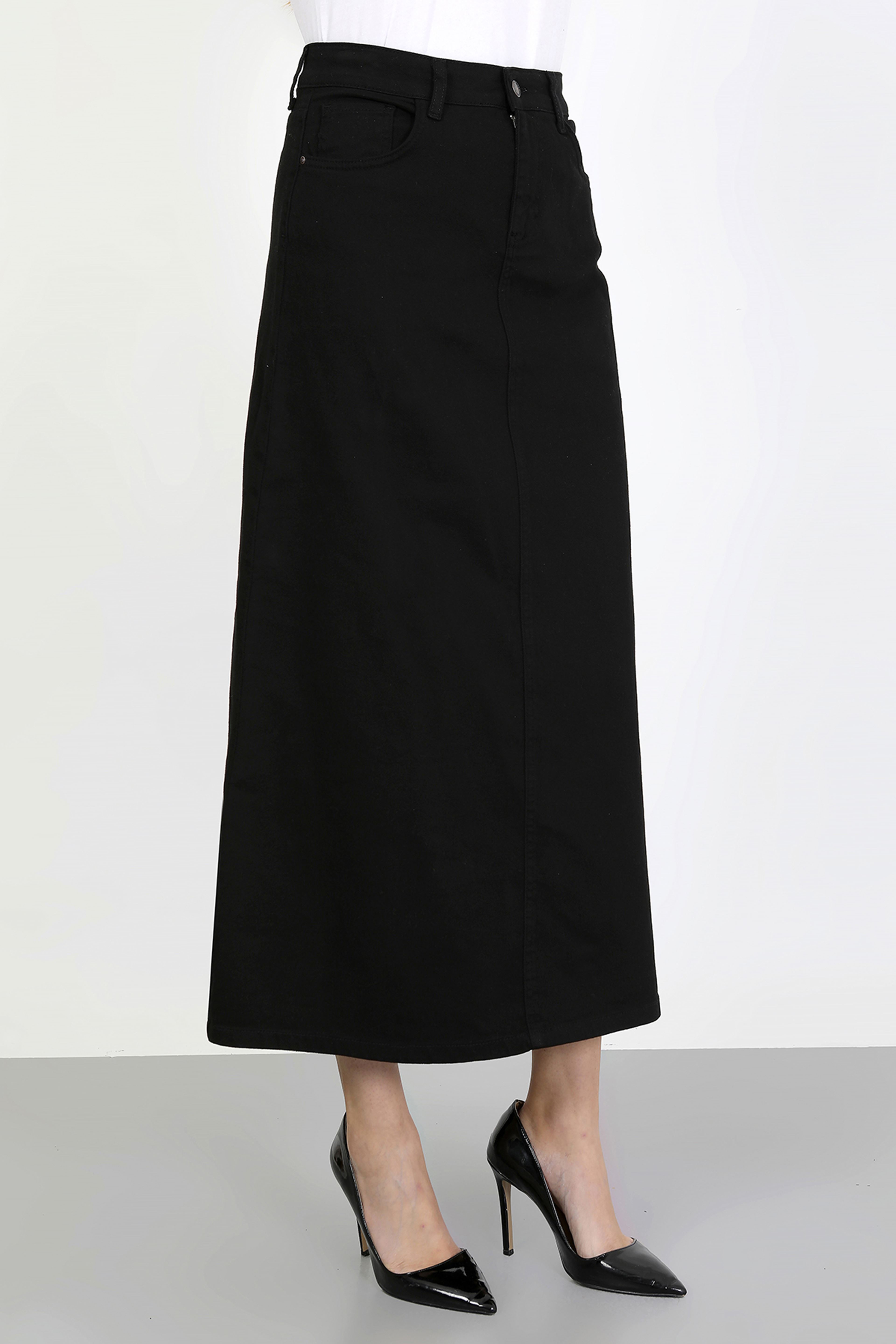 Tesettür Etek Siyah