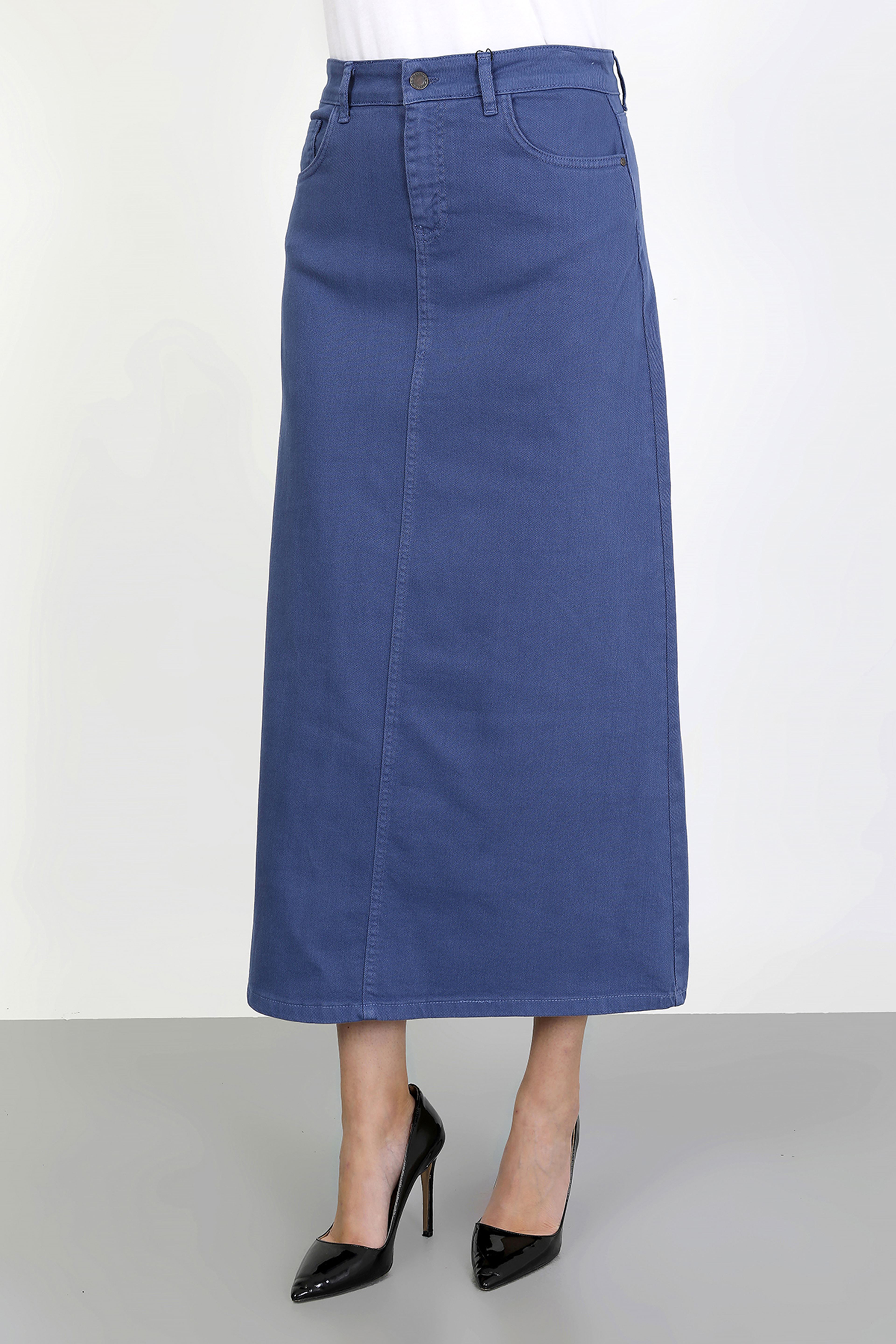 Tesettür Etek İndigo