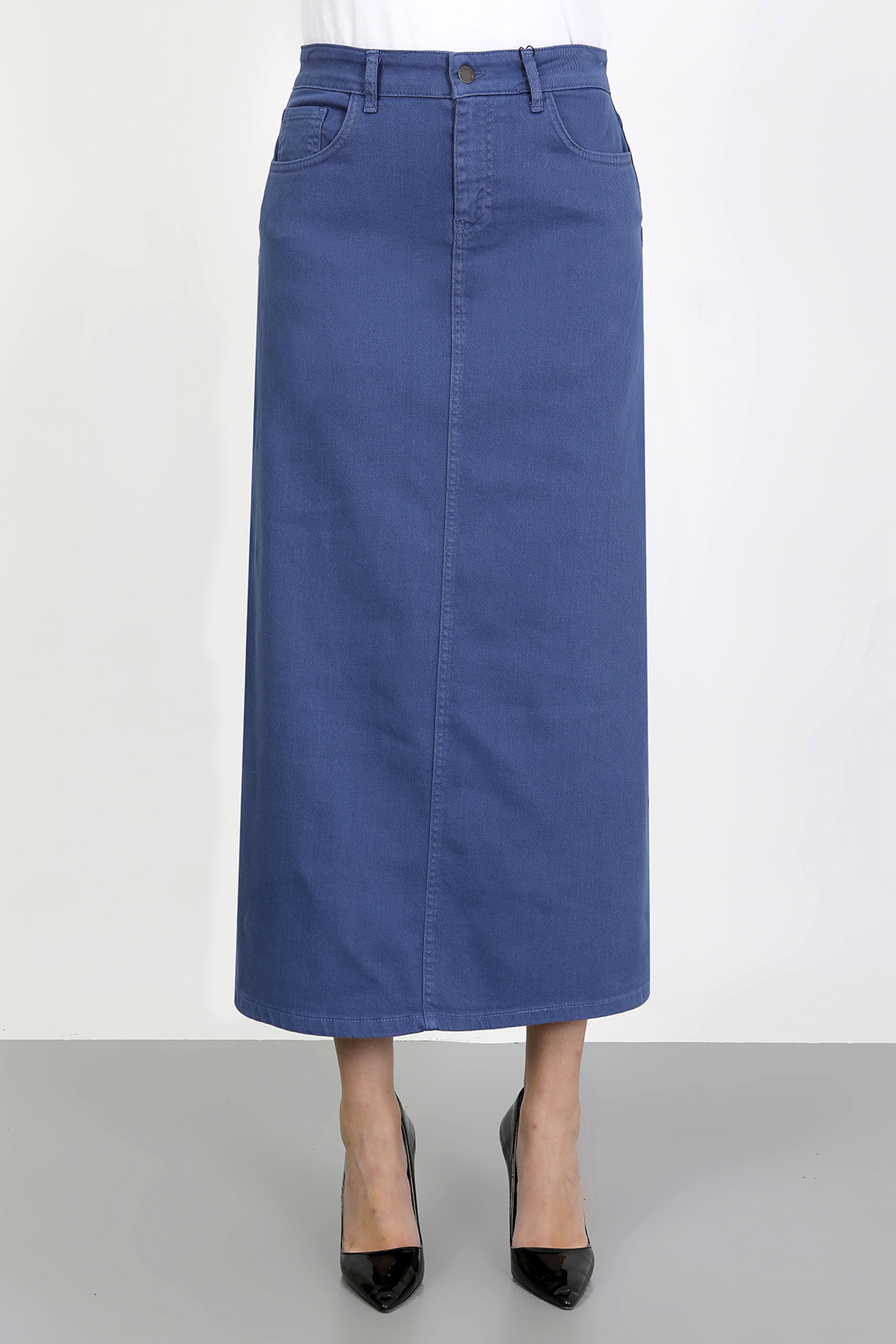 Tesettür Etek İndigo