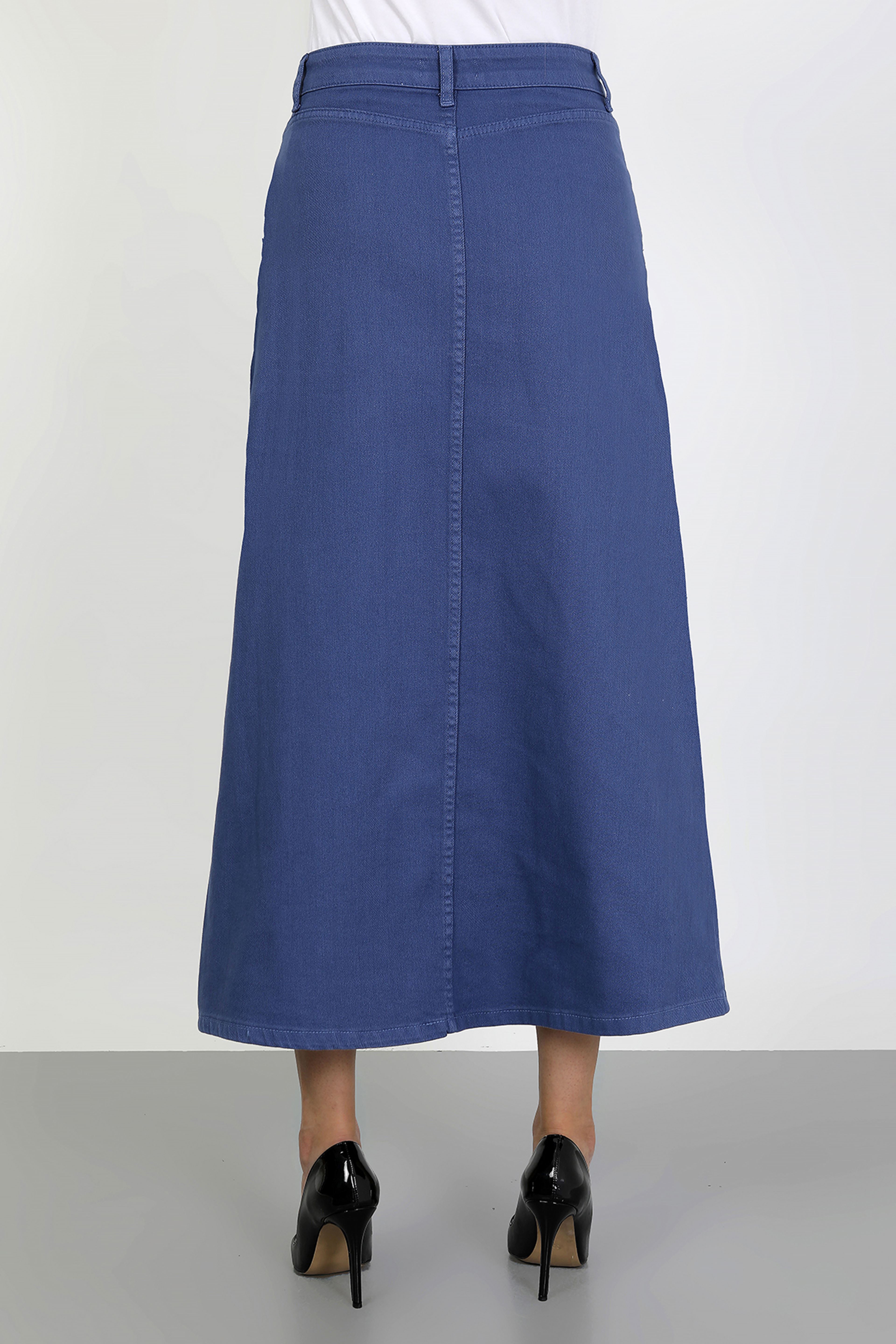 Tesettür Etek İndigo
