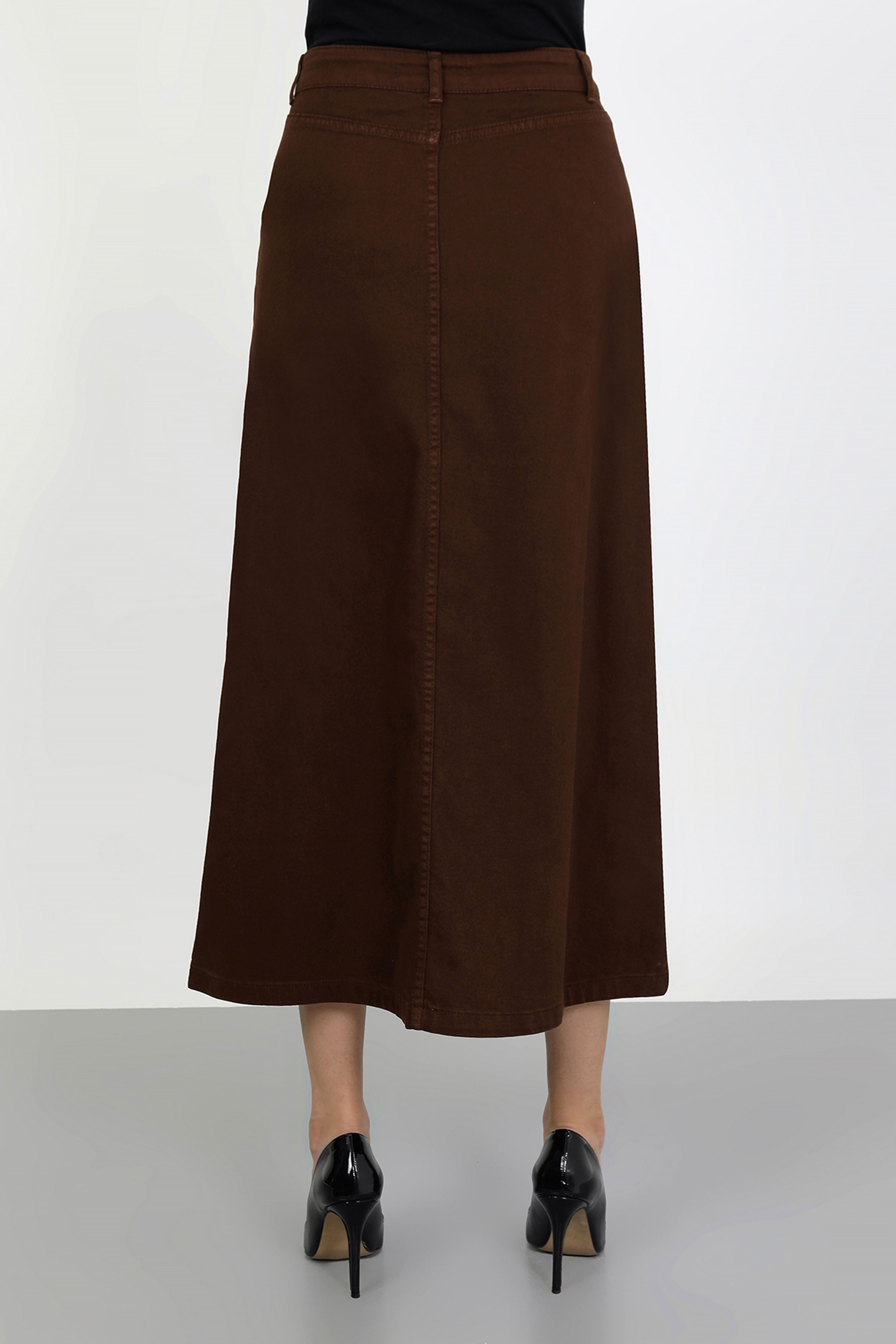 Tesettür Etek Kahverengi