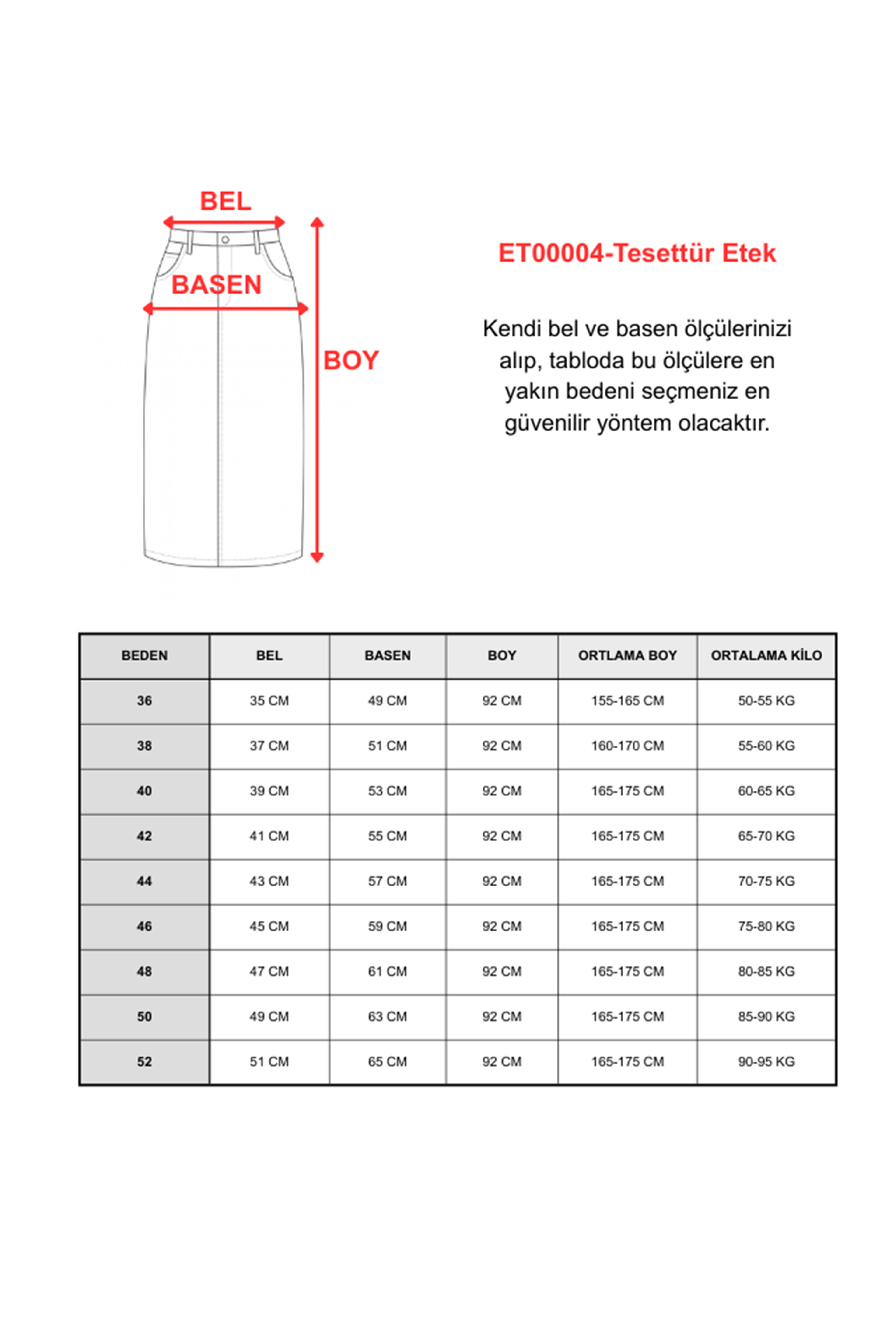 Tesettür Etek Badem