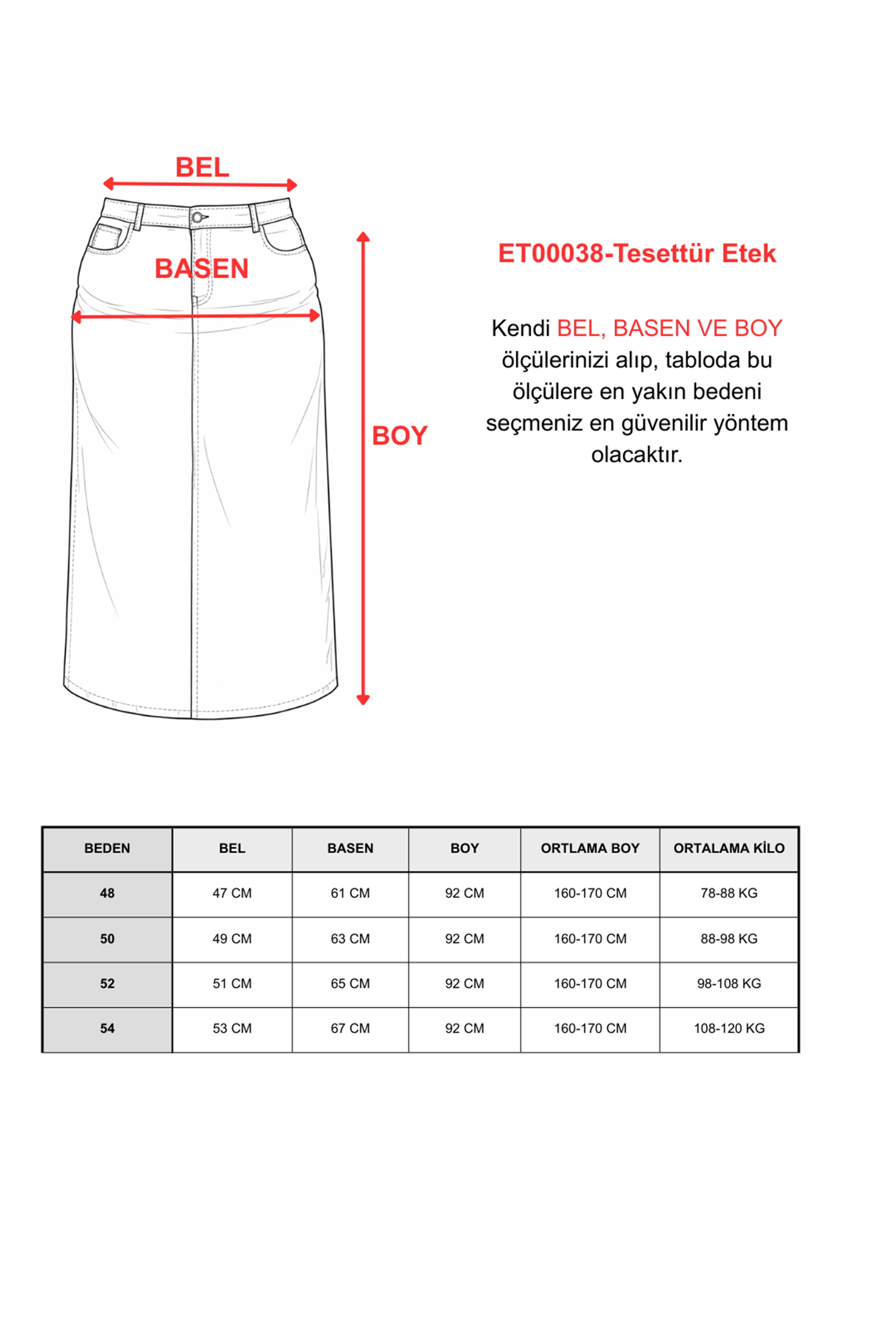 BÜYÜK BEDEN TESETTÜR ETEK- LACİVERT