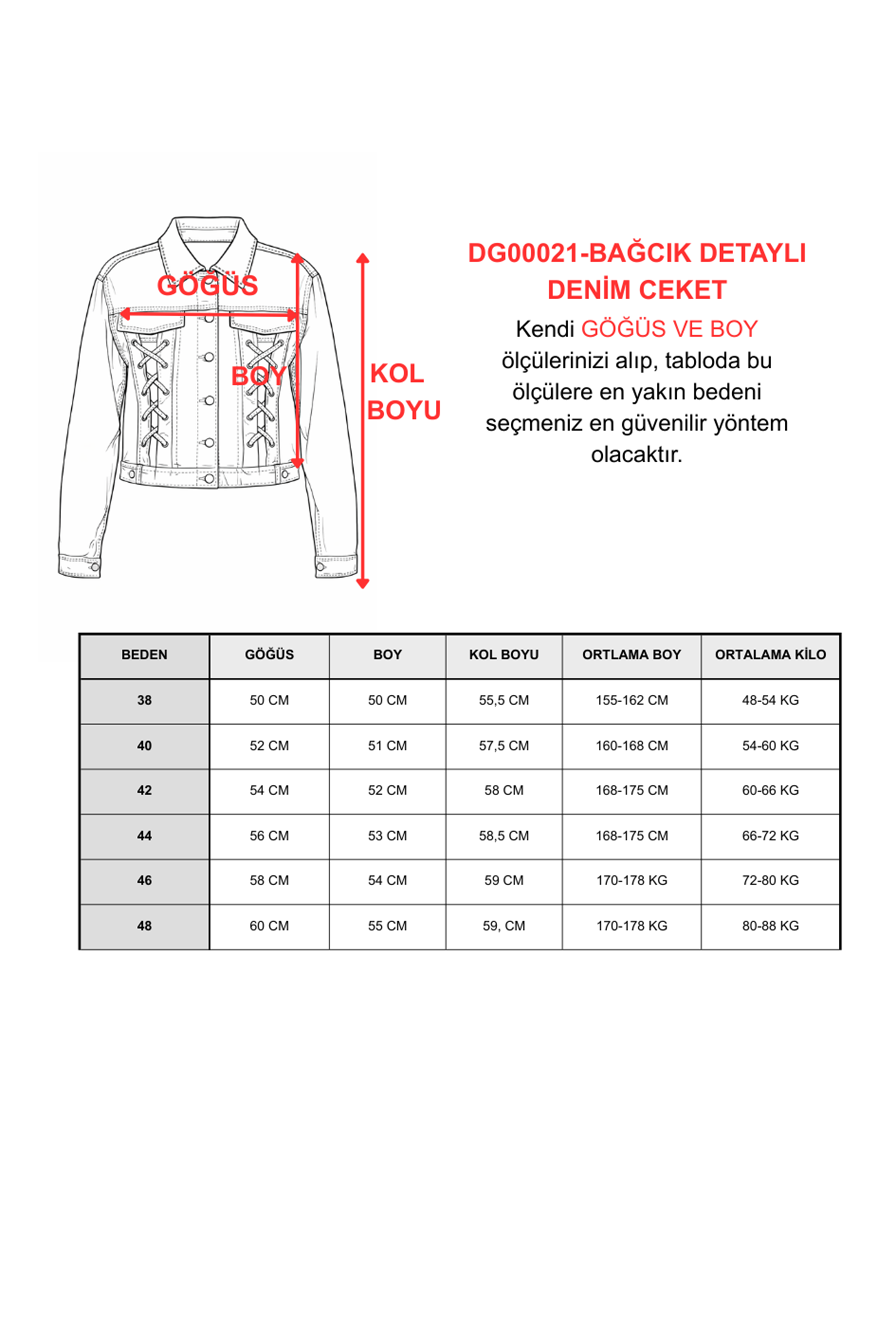 BAĞCIK DETAYLI DENİM CEKET VE ETEK-AÇIK FÜME