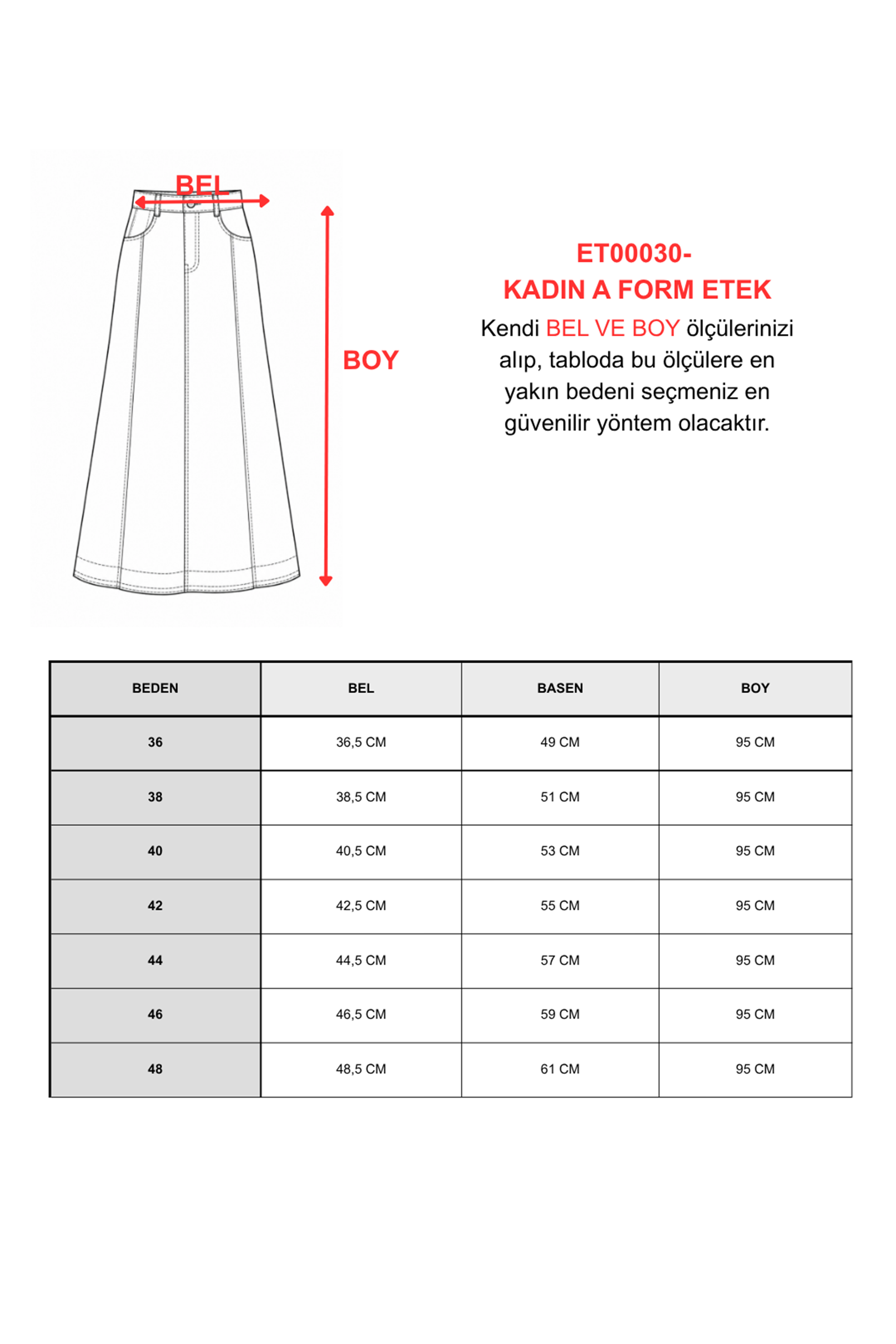 KADIN A FORM AÇIK YEŞİL DENİM ETEK  