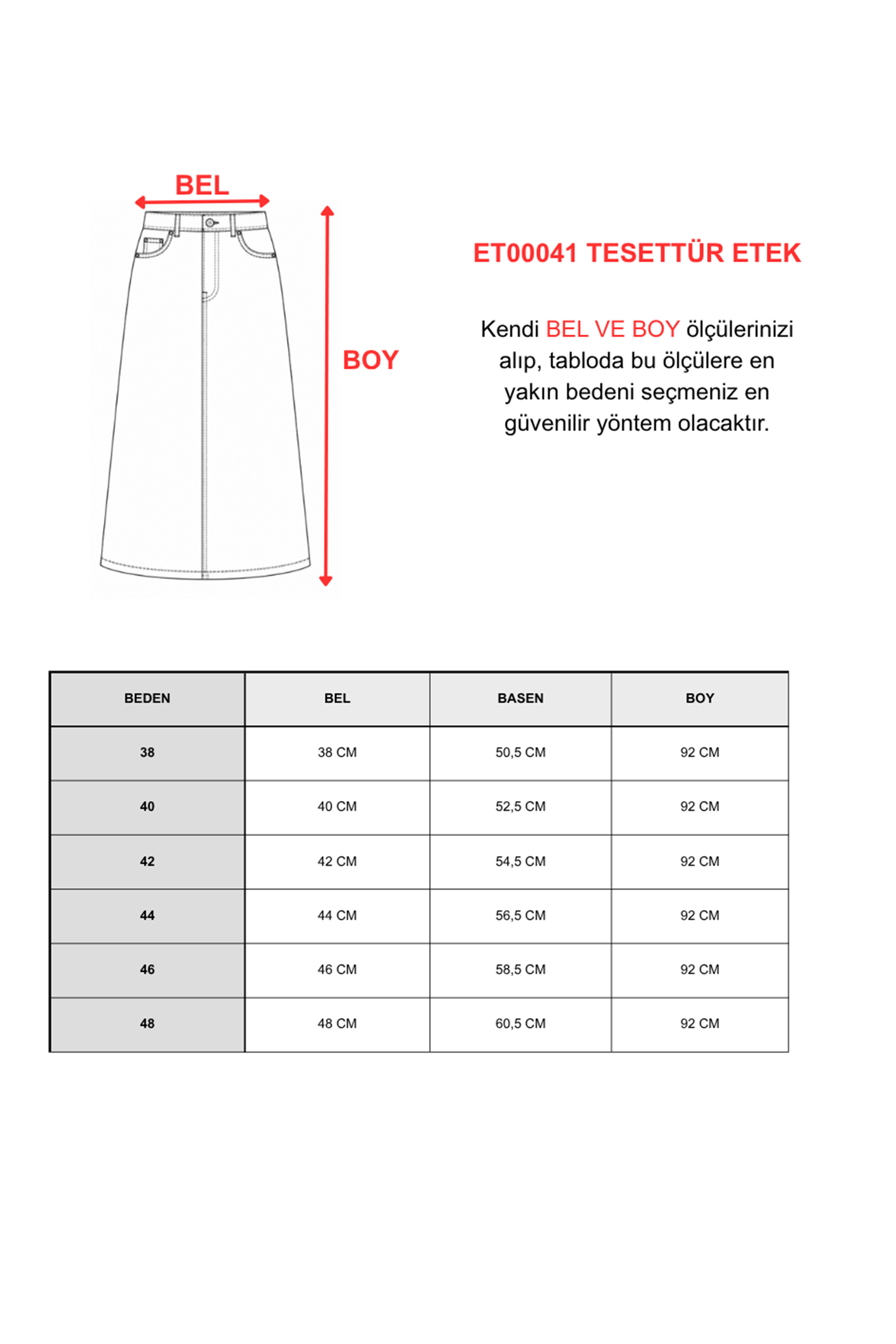 Minimal Yıkamalı Uzun Kot Etek-SİYAH