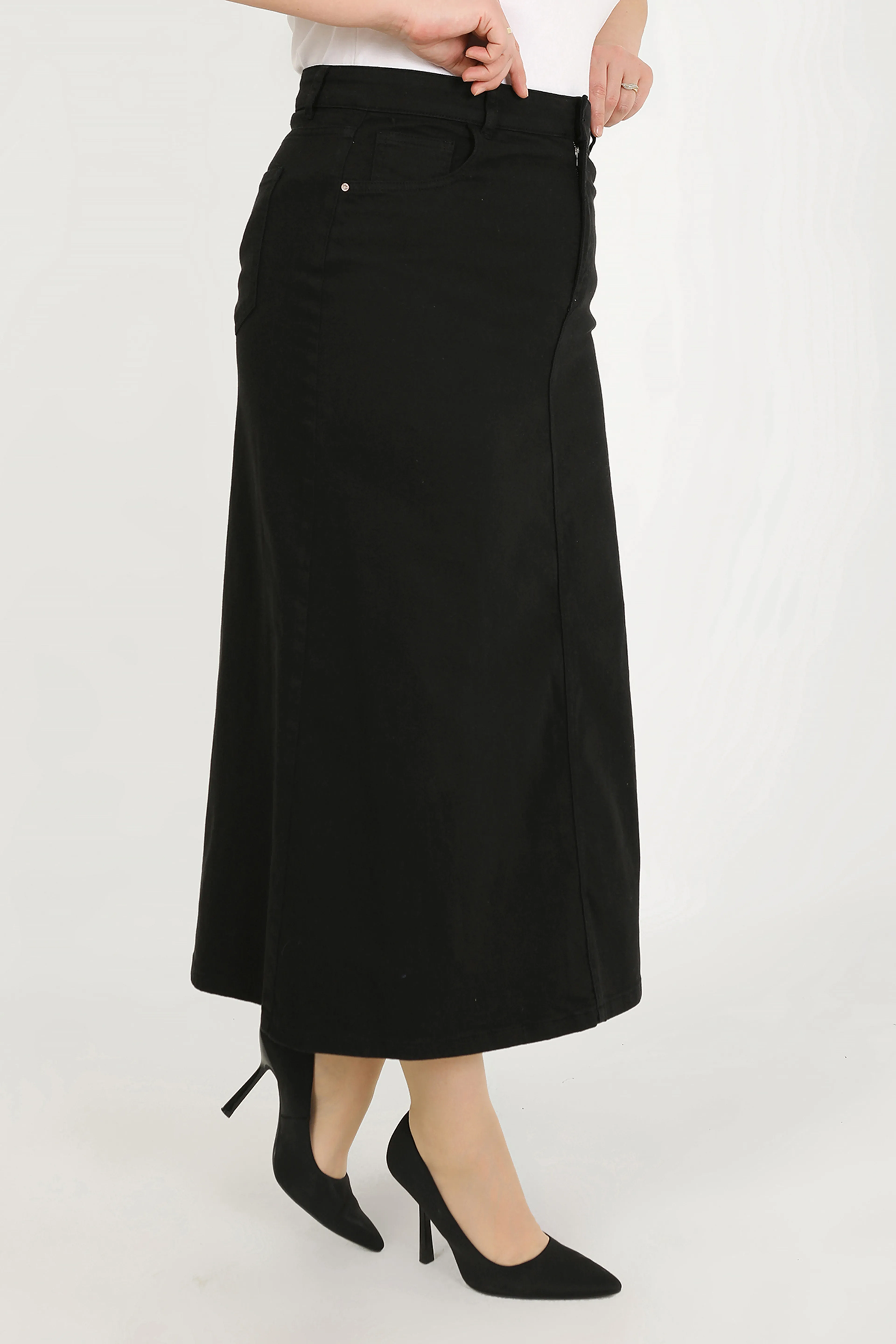 Plus Size Modest Skirt – Navy Blue