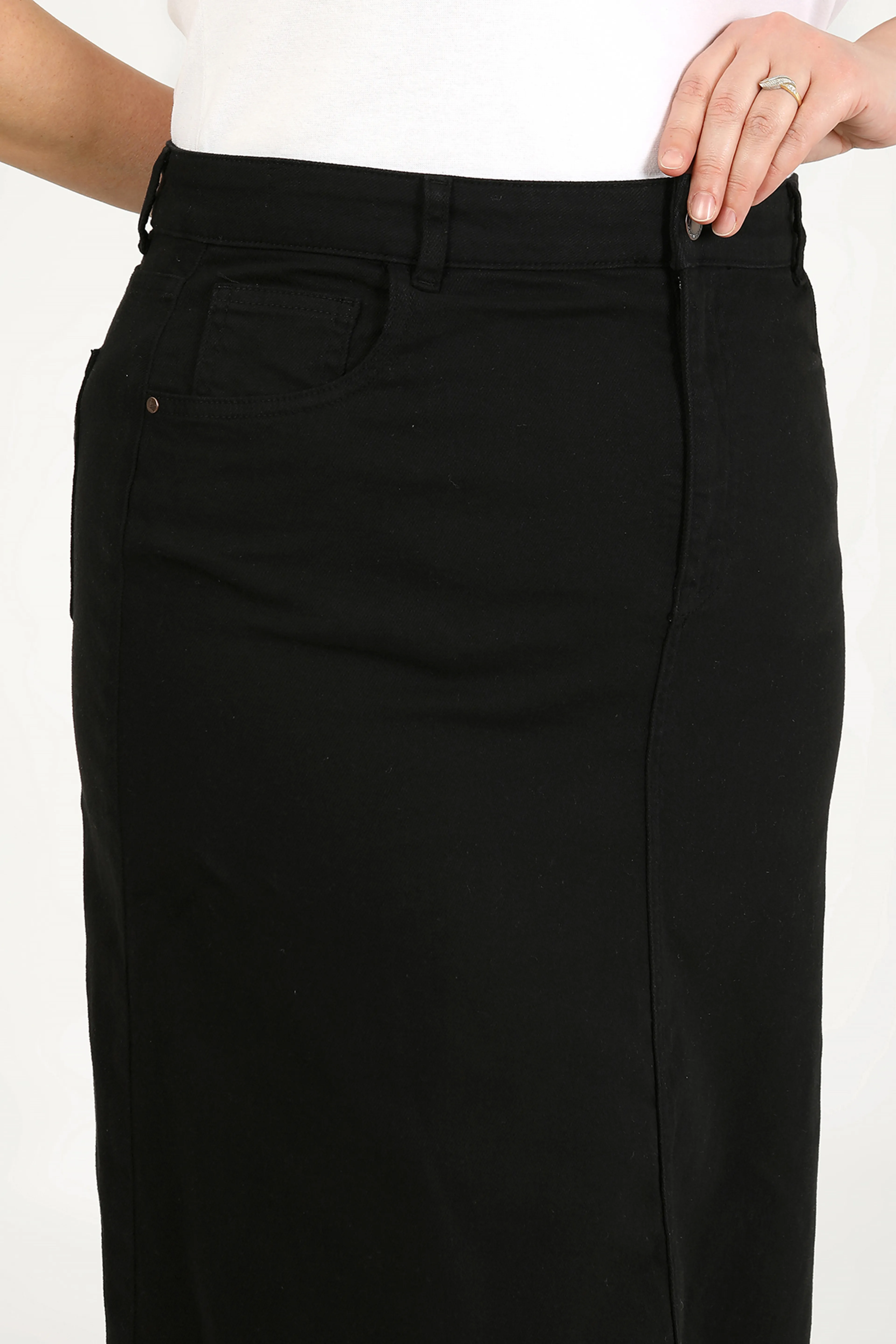Plus Size Modest Skirt – Navy Blue