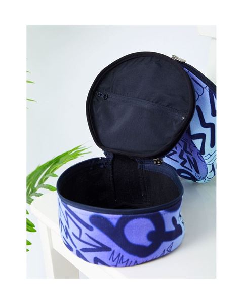 Tekli Büyük Boy Makyaj Çantası Mor-1161