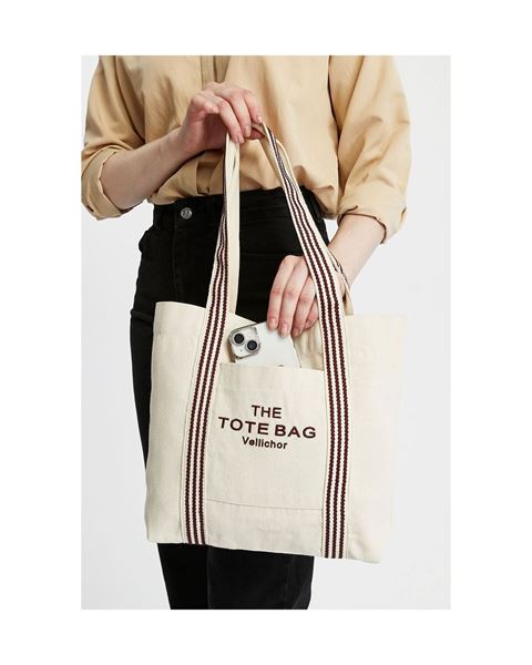 حقيبة كتف من القماش / بورجوندي