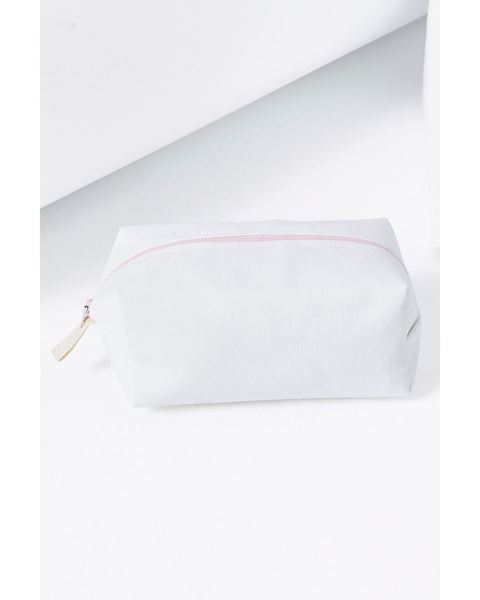 حقيبة مستحضرات تجميل ملونة بسحاب