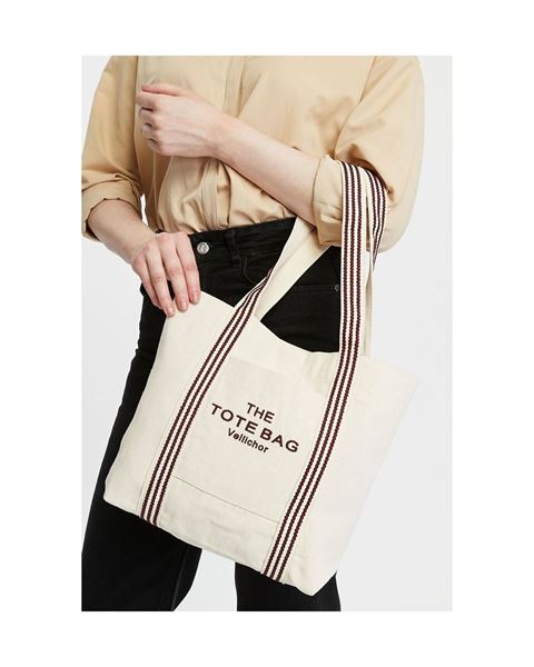 حقيبة كتف من القماش / بورجوندي