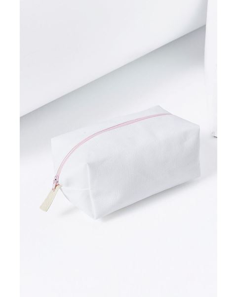 حقيبة مستحضرات تجميل ملونة بسحاب