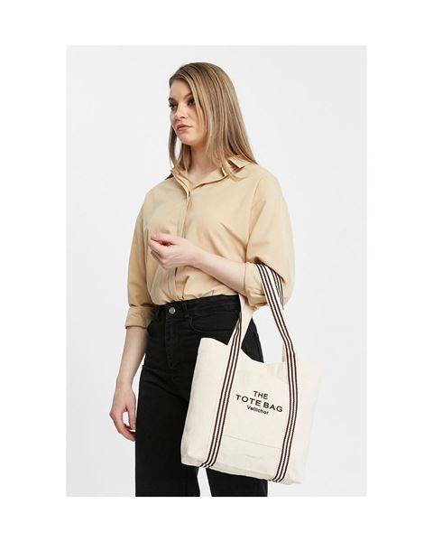 حقيبة كتف من القماش / بورجوندي