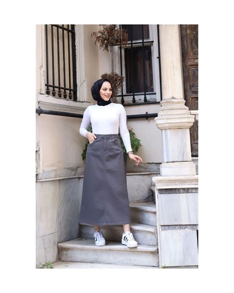 تنورة حجاب أنثراسيت