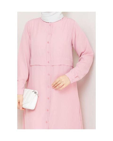 تونيك من حرير المدينة – وردي بودرة