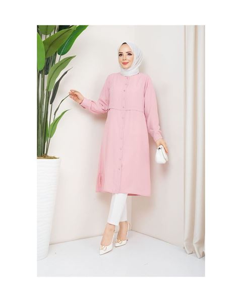 تونيك من حرير المدينة – وردي بودرة