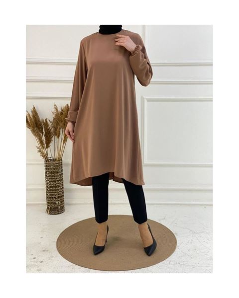 تونيك بحافة بيضاوية – لون لوزي