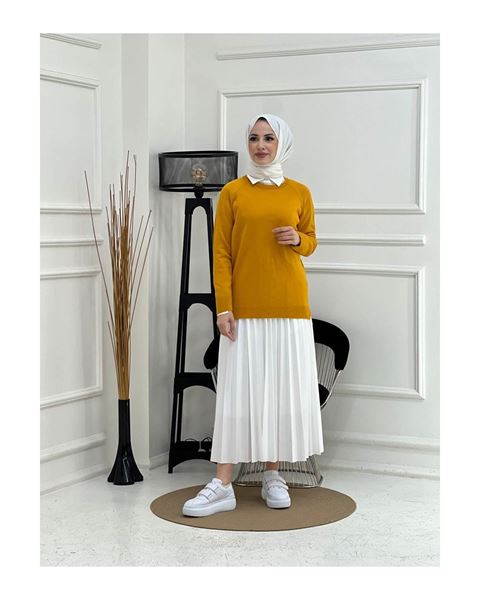 كنزة تريكو – خردلي