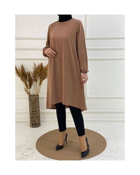 تونيك بحافة بيضاوية – لون لوزي