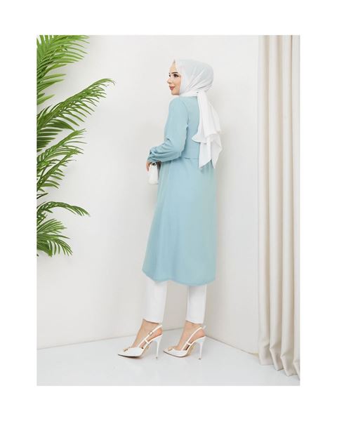 تونيك من حرير المدينة – أخضر مائي