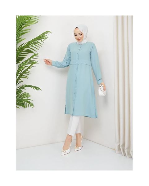 تونيك من حرير المدينة – أخضر مائي