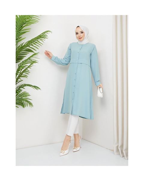 تونيك من حرير المدينة – أخضر مائي