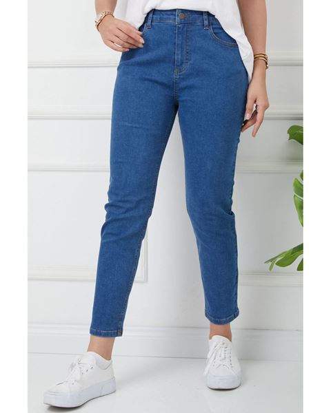 Doğal Kumaşlı Kot Pantolon Açık Mavi-194