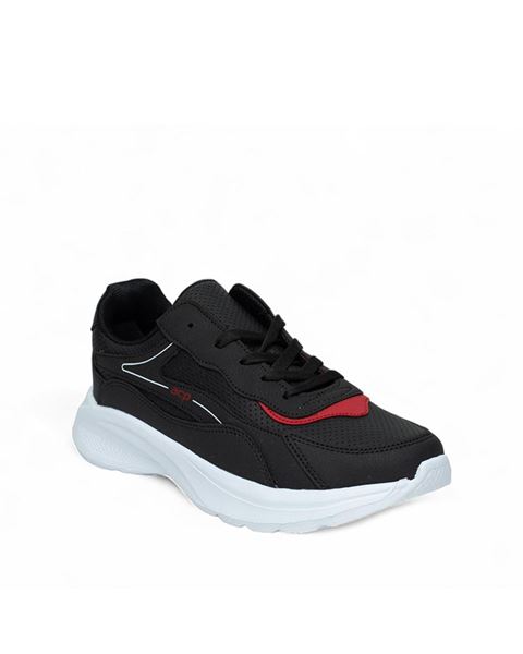 حذاء رياضي أسود أحمر