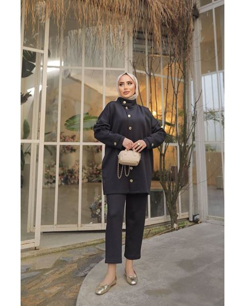 بدلة غوص بطوق رجالي باللون الأسود