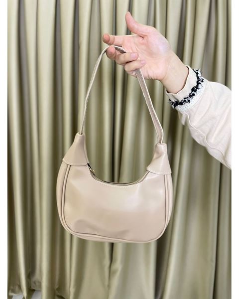 كيس باجيت بيضاوي الفم كريم