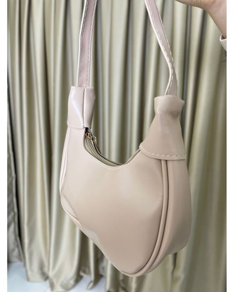 كيس باجيت بيضاوي الفم كريم