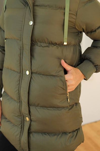 جاكيت منتفخ أخضر