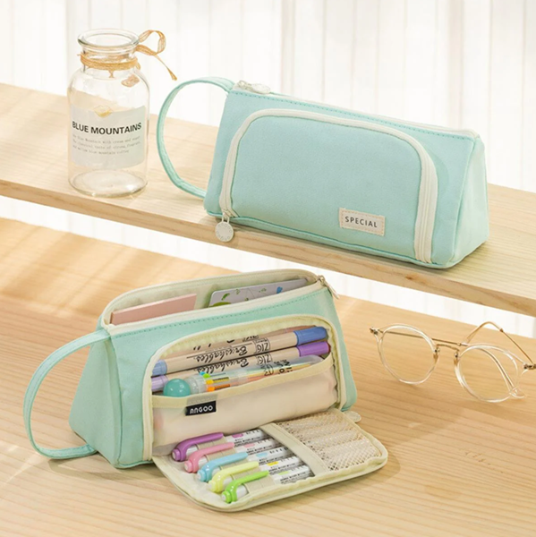 حافظة أقلام، ملحقات أدوات مكتبية للسفر، حقيبة مكياج، منظم مكتب، فيروزي hafizat 'aqlamu, mulhaqat 'adawat maktabiat lilsafari, haqibat mikyaji, munazim maktabi, firuziun